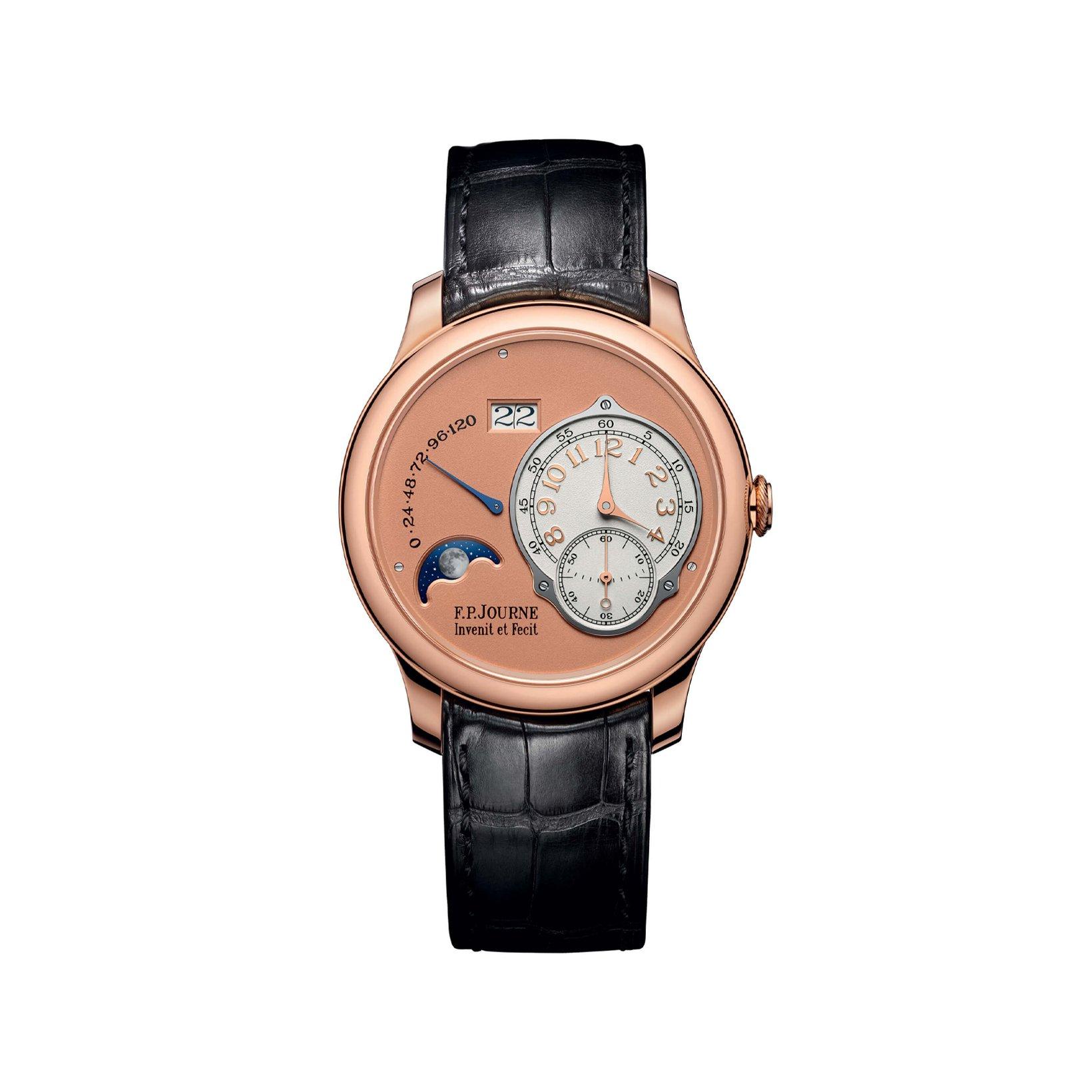F.P.Journe Classique Lune Automatic 40 mm Rose Gold Watch  Pink Dial   Alligator Leather Strap