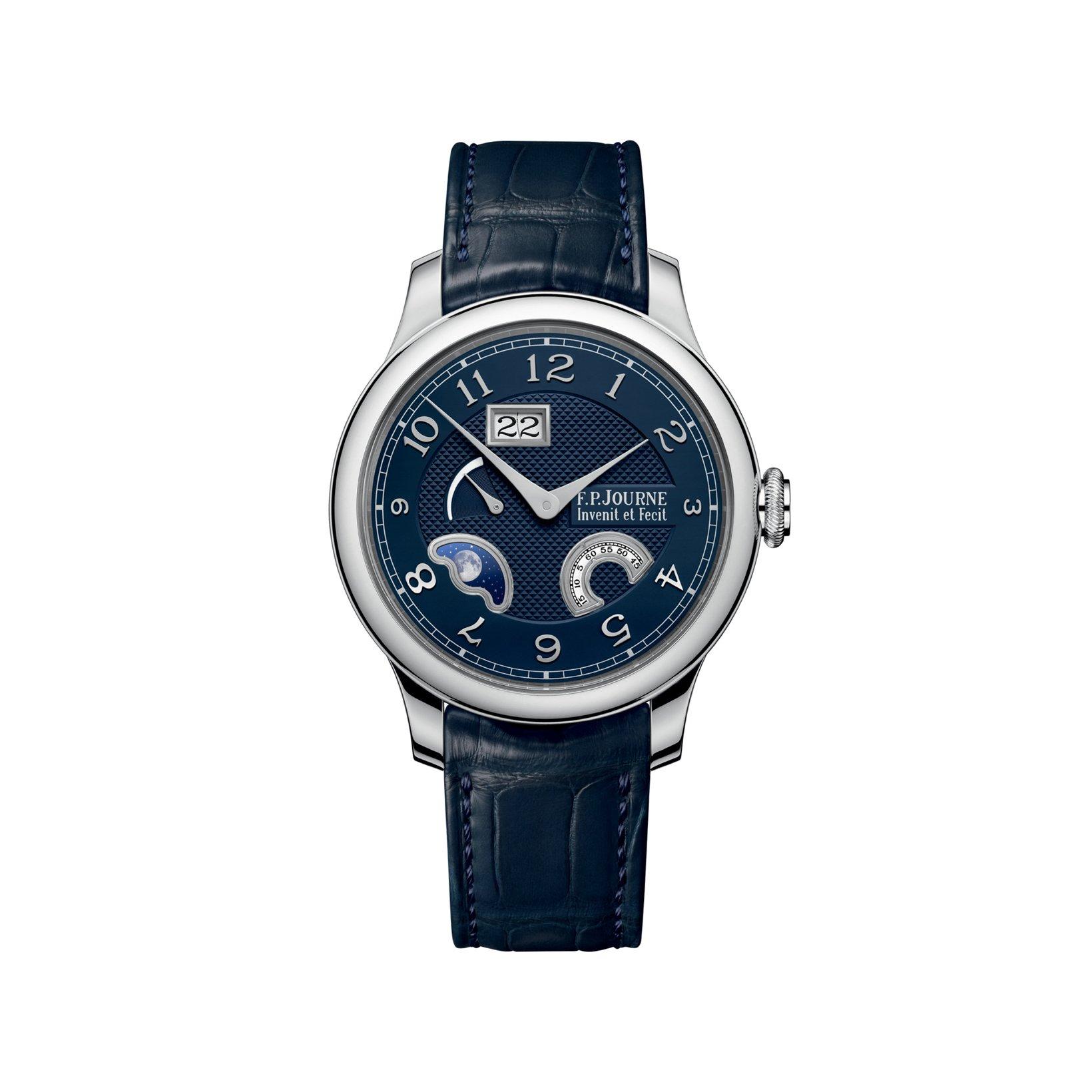 F.P.Journe Classique Divine Automatic 40 mm Platinum Watch  Blue Dial   Alligator Leather Strap