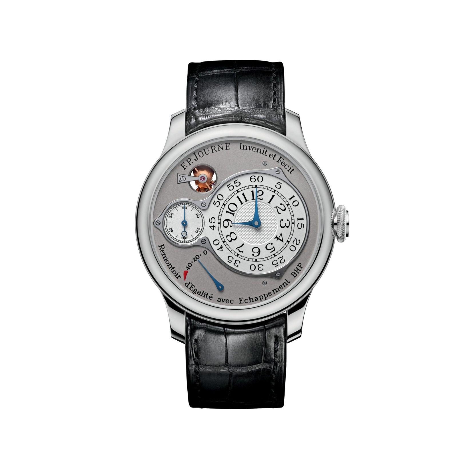 F.P.Journe Classique Chronometre Optimum Manual Winding 40 mm Platinum Watch  White Dial   Alligator Leather Strap