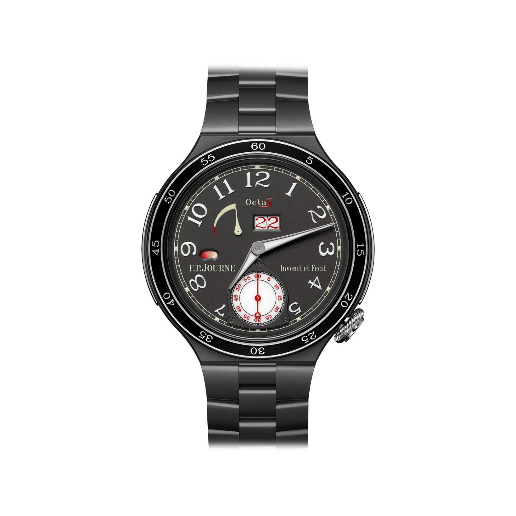 F.P.Journe Linesport Centigraphe Automatic 44 mm Titanium Watch  Grey Dial  Titanium Bracelet