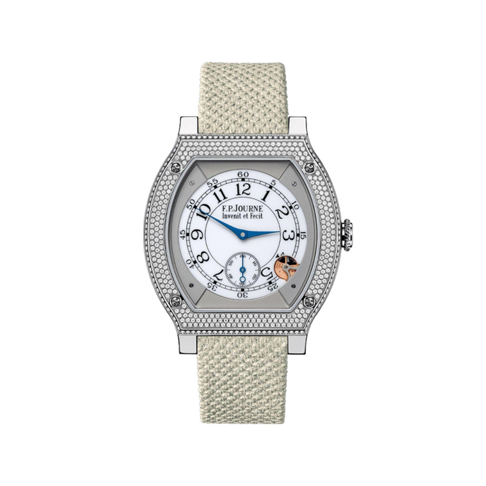 F.P.Journe Elegante Elegante 48 Quartz 48 mm Titanium Watch  Sapphire Dial   Rubber Strap