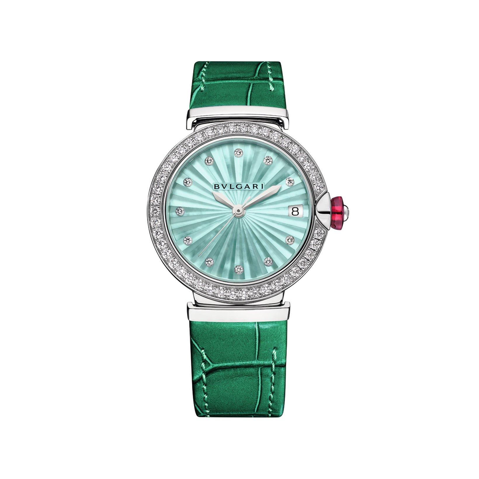 Bvlgari Lvcea Bvlgari Lvcea Automatic 33 mm Stainless Steel Watch  Green Dial  Stainless Steel Bracelet