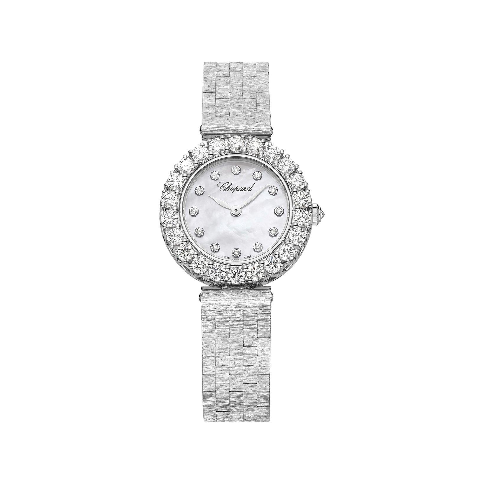 Chopard L´Heure Du Diamant Automatic 26 mm White Gold Watch  White Dial  White Gold Bracelet