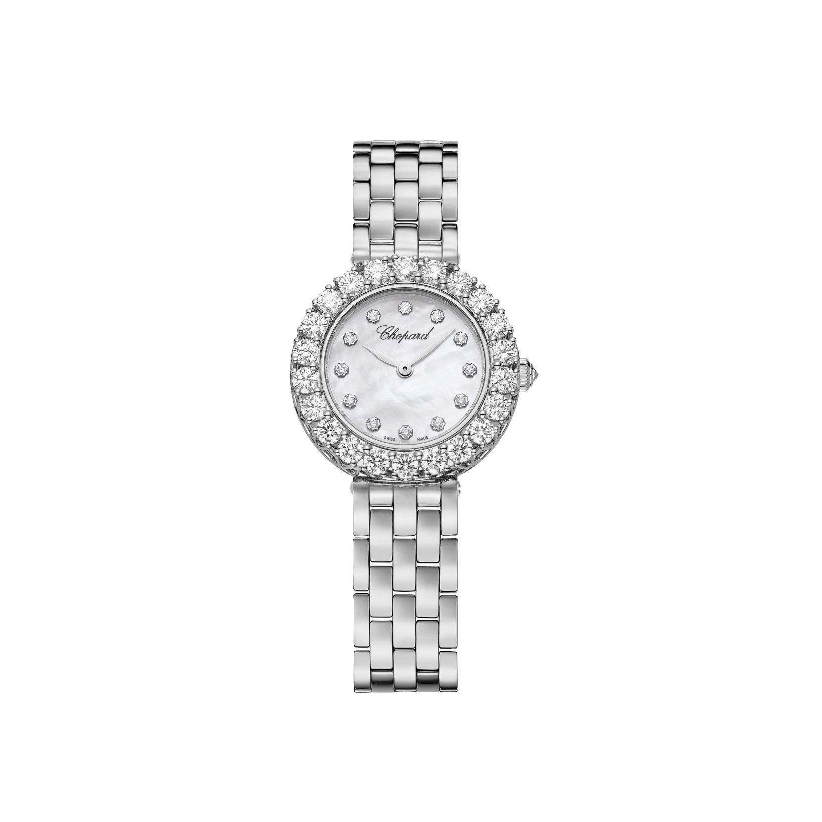Chopard L´Heure Du Diamant Automatic 26 mm White Gold Watch  White Dial  White Gold Bracelet
