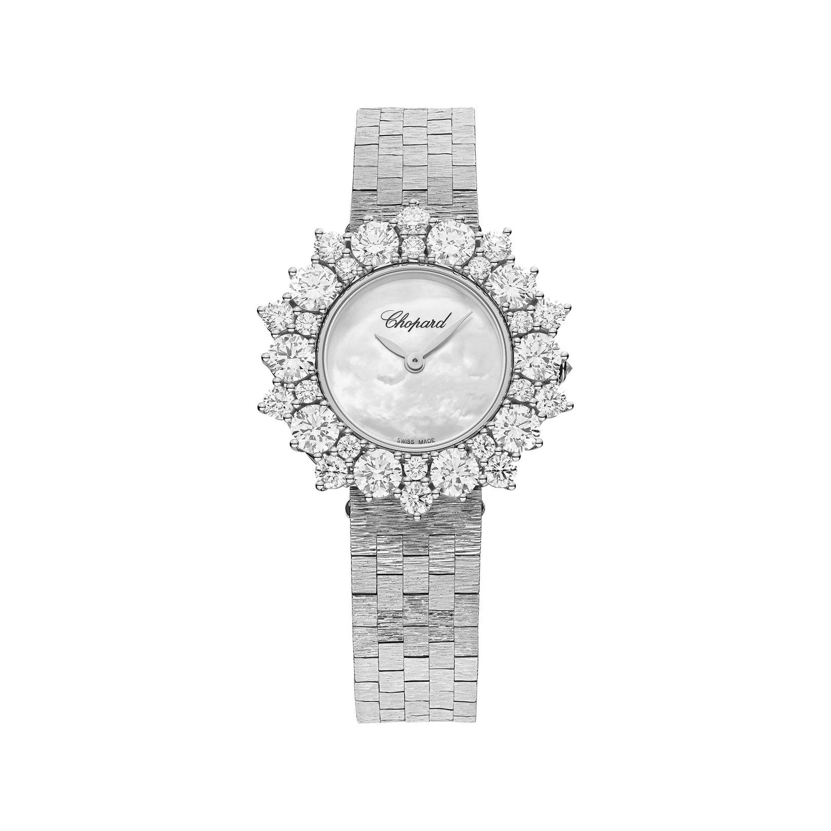 Chopard Lآ´Heure Du Diamant Automatic 30 mm White Gold Watch  White Dial  White Gold Bracelet