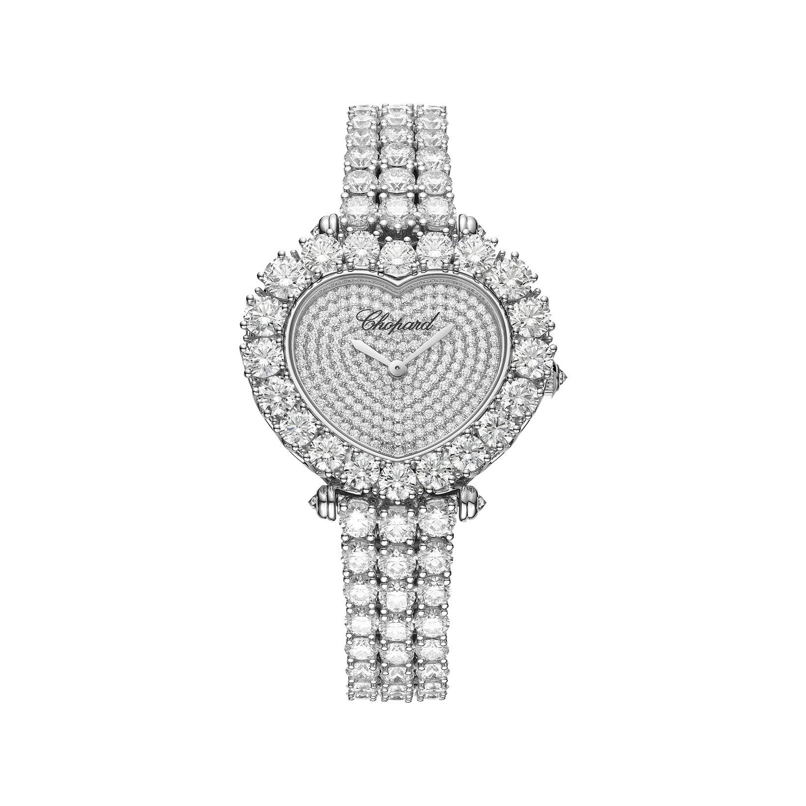 Chopard L´Heure Du Diamant Manual Winding 29.9 mm White Gold Watch  White Dial  White Gold Bracelet