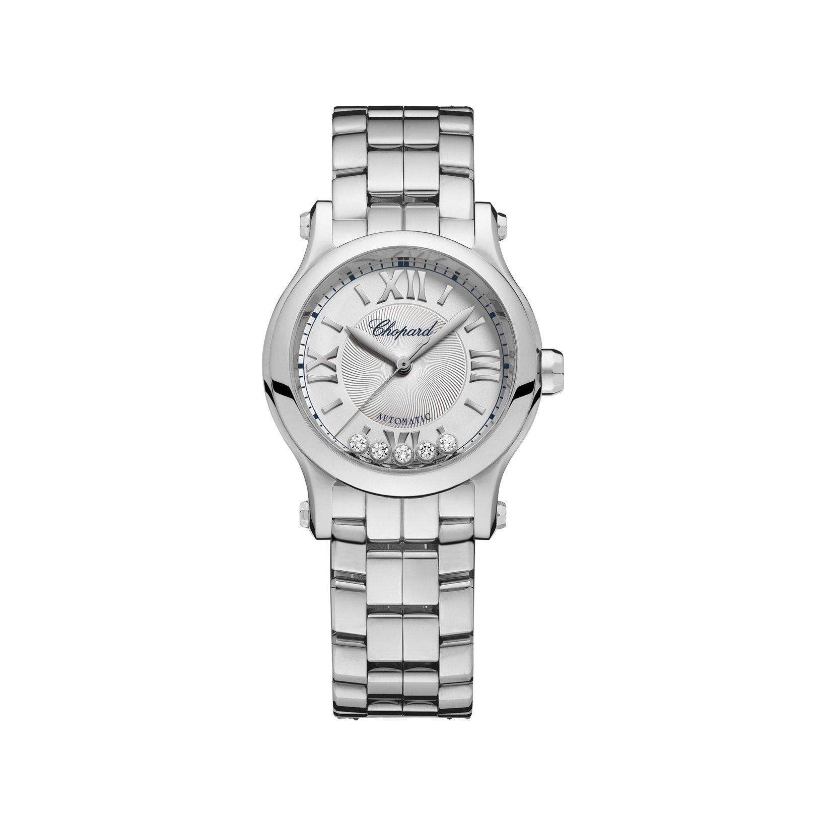 Chopard Happy Sport Automatic 30 mm Stainless Steel Watch  Silver Dial  Stainless Steel Bracelet