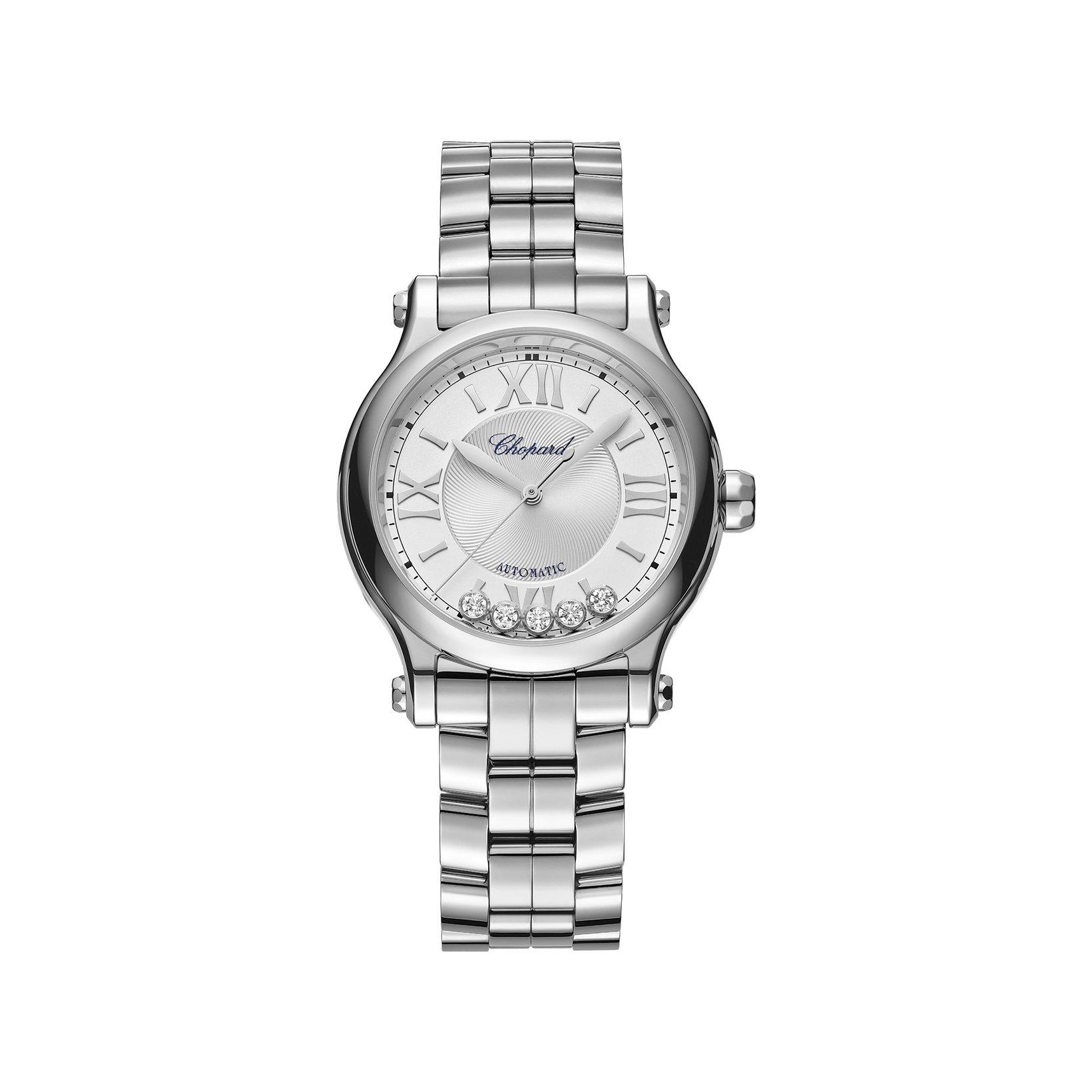 Chopard Happy Sport Automatic 33 mm Stainless Steel Watch  Silver Dial  Stainless Steel Bracelet