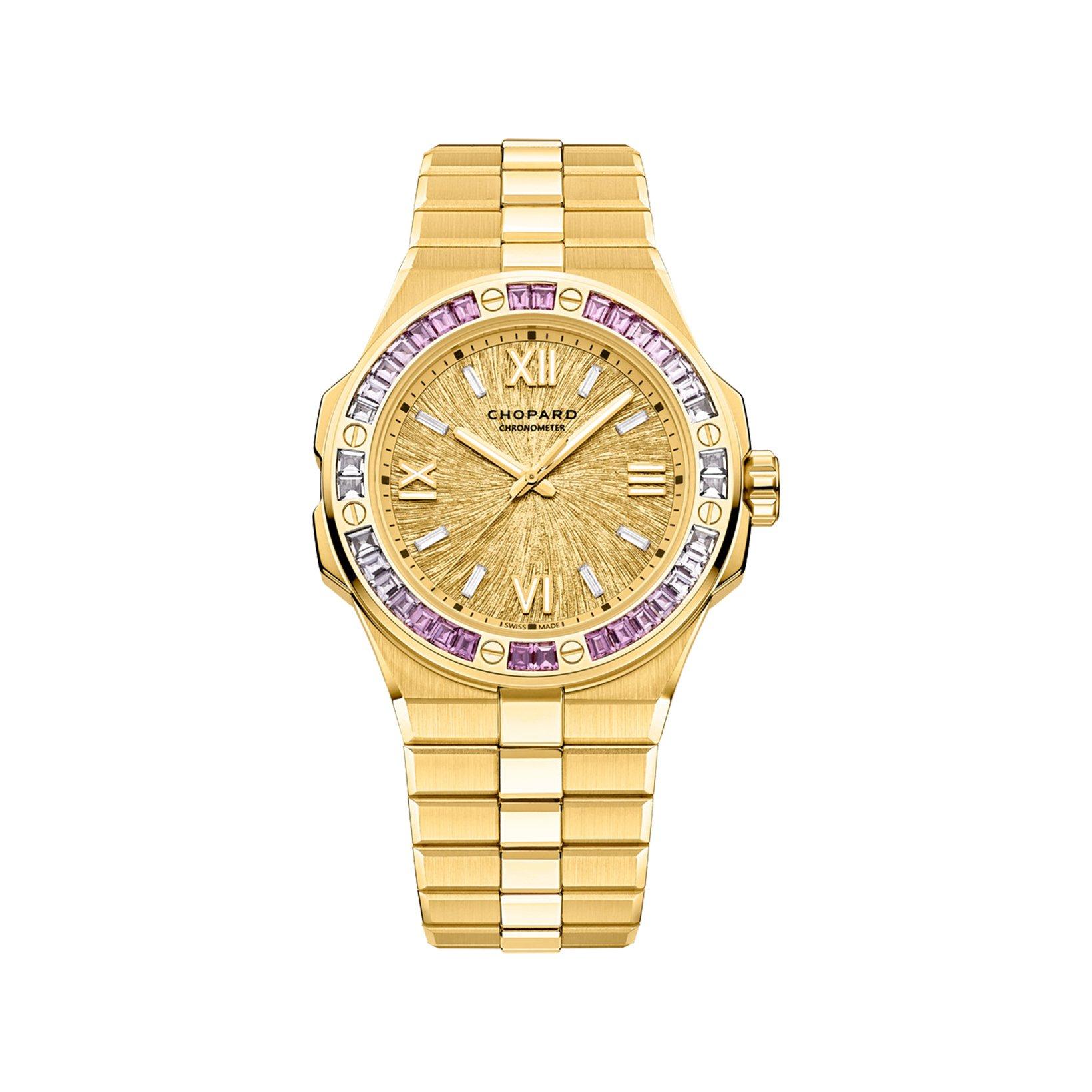 Chopard Alpine Eagle Automatic 41 mm Yellow Gold Watch  Golden Dial  Yellow Gold Bracelet