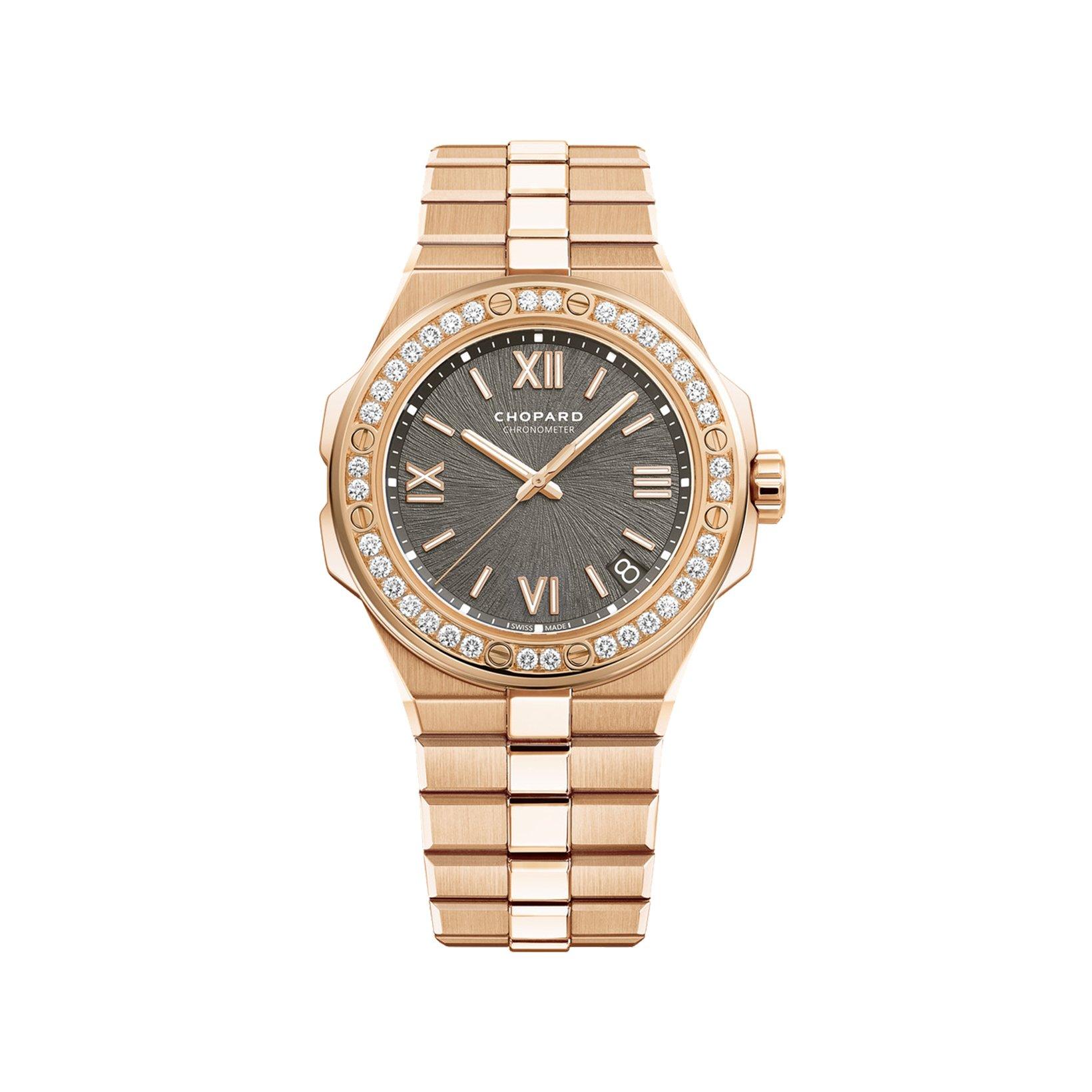 Chopard Alpine Eagle Automatic 41 mm Rose Gold Watch  Bernina Grey Dial  Rose Gold Bracelet
