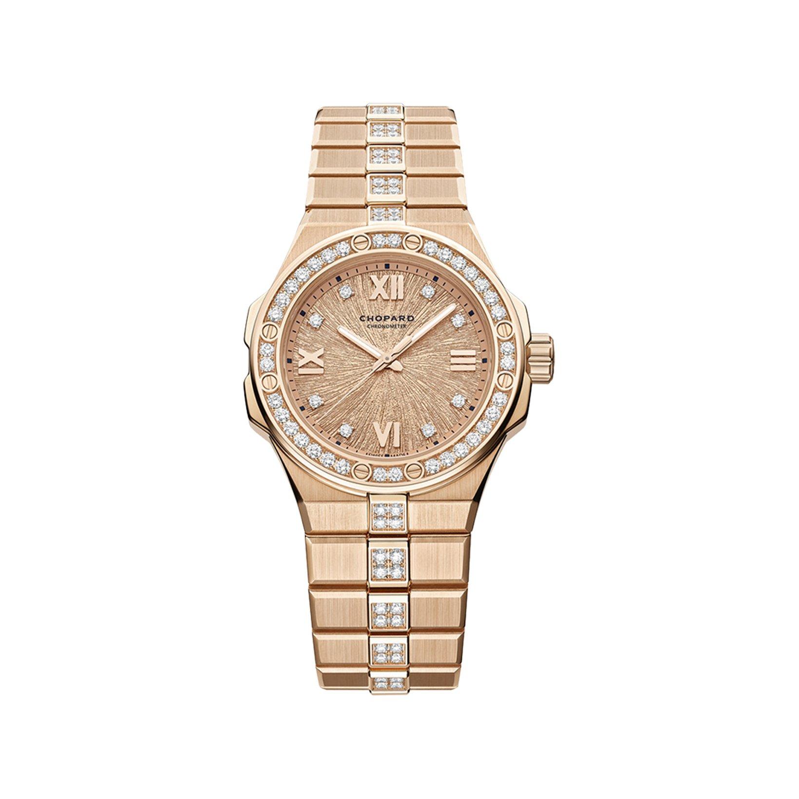 Chopard Alpine Eagle Automatic 33 mm Rose Gold Watch  Blue Dial  Rose Gold Bracelet