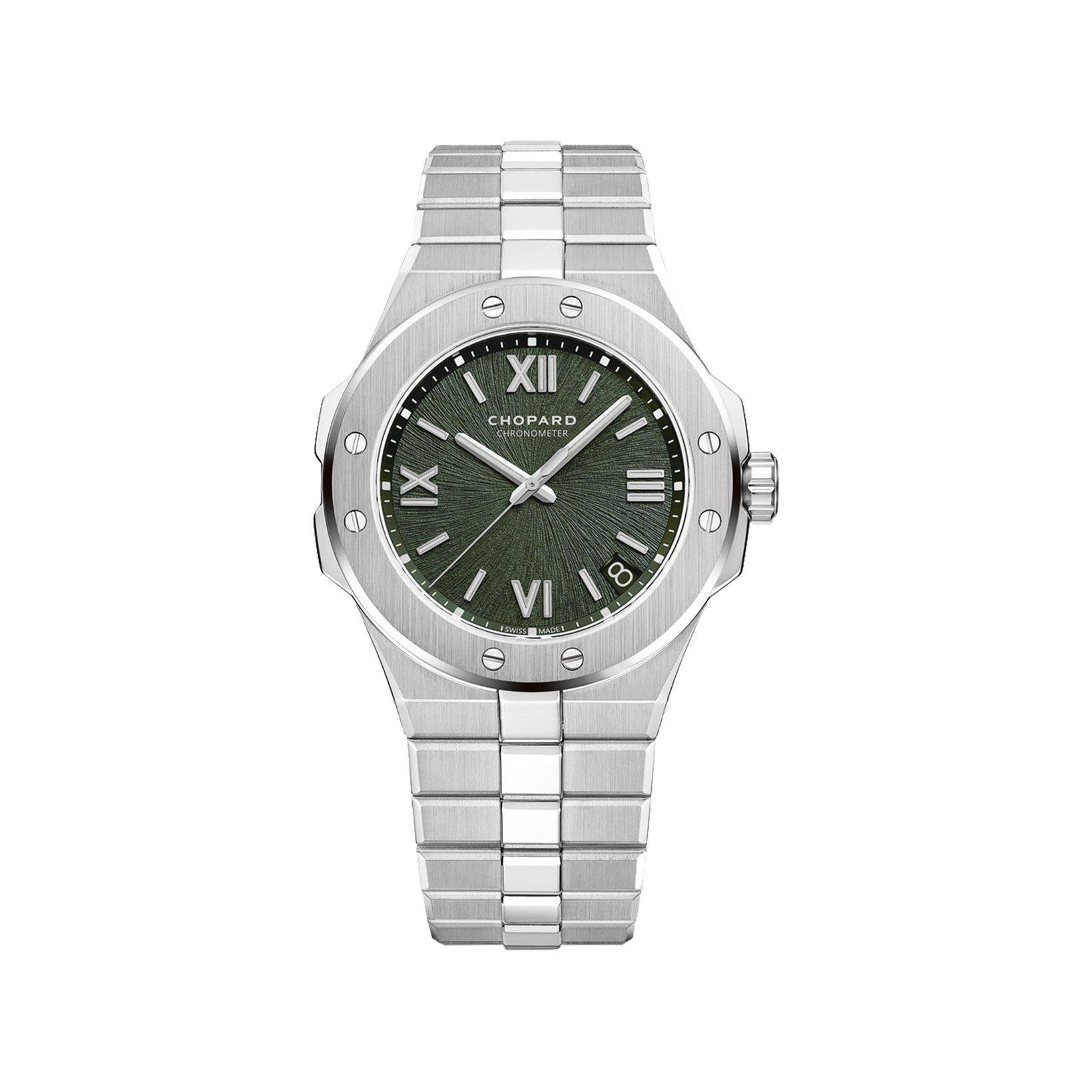 Chopard Alpine Eagle Automatic 41 mm Stainless Steel Watch  Pine Green Dial  Stainless Steel Bracelet
