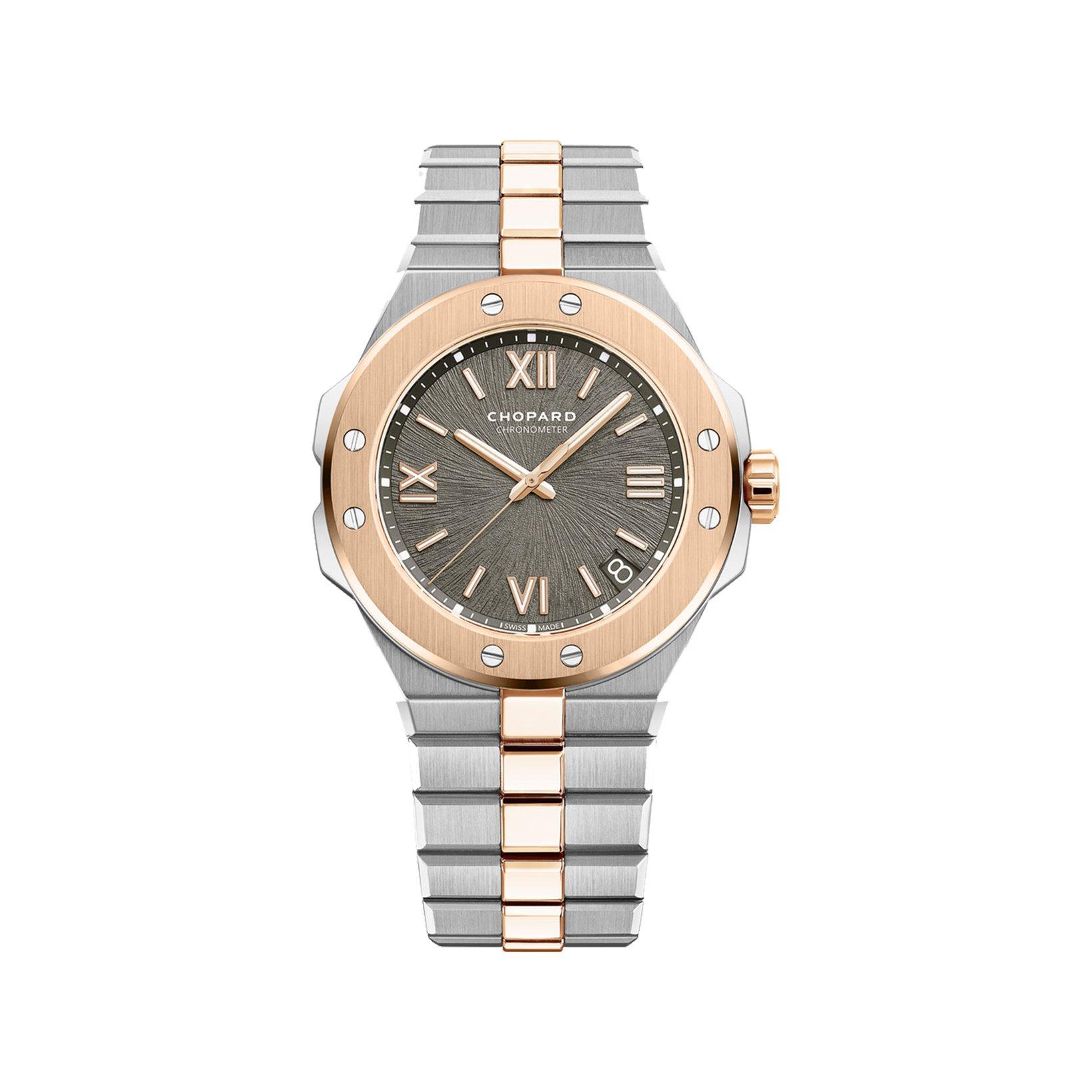 Chopard Alpine Eagle Automatic 41 mm Stainless Steel And Rose Gold Watch  Bernina Grey Dial  Stainless Steel And Rose Gold Bracelet