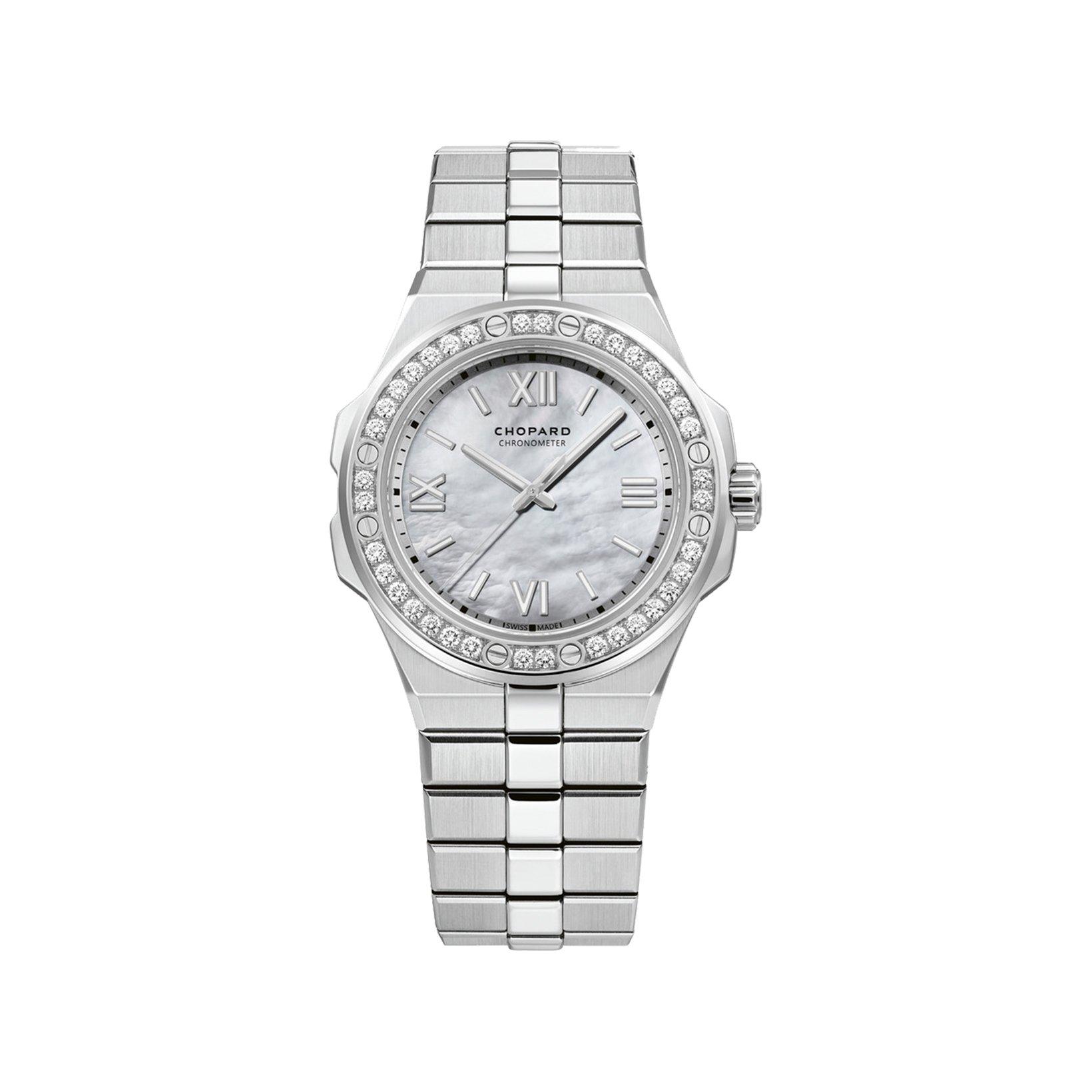 Chopard Alpine Eagle Automatic 36 mm Stainless Steel Watch  White Dial  Stainless Steel Bracelet