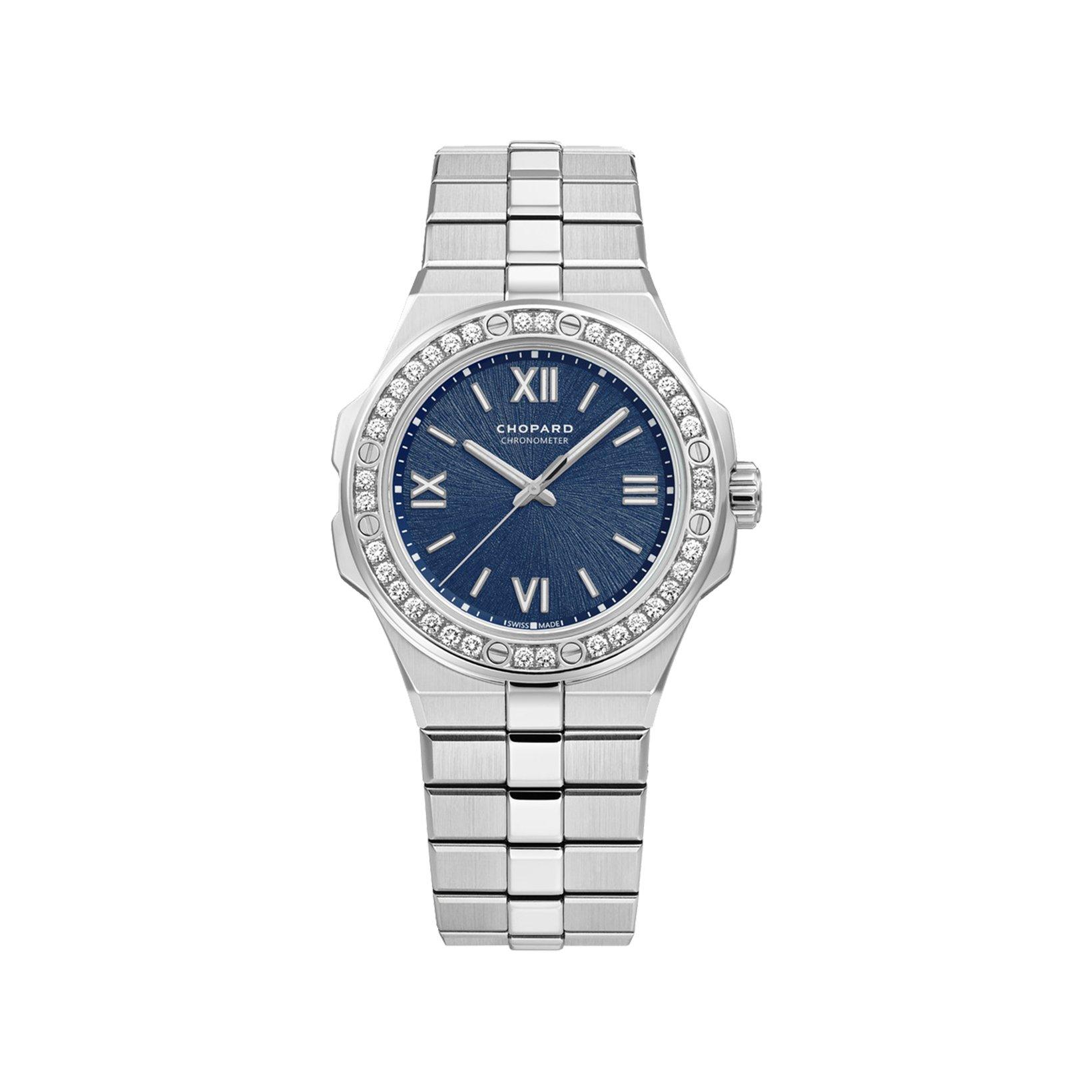 Chopard Alpine Eagle Automatic 36 mm Stainless Steel Watch  Blue Galvanic Dial  Stainless Steel Bracelet