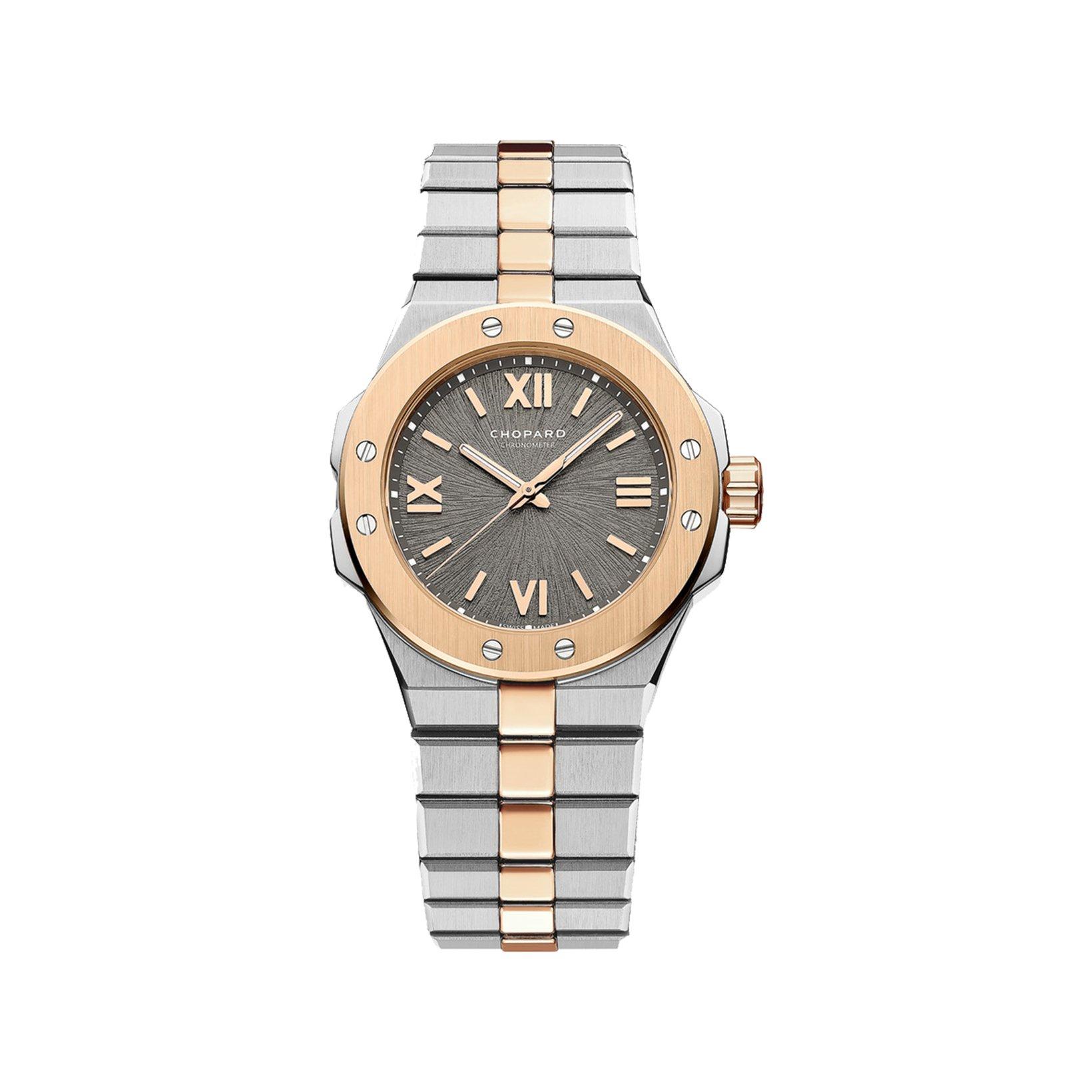 Chopard Alpine Eagle Automatic 33 mm Stainless Steel And Rose Gold Watch  Bernina Grey Dial  Stainless Steel And Rose Gold Bracelet