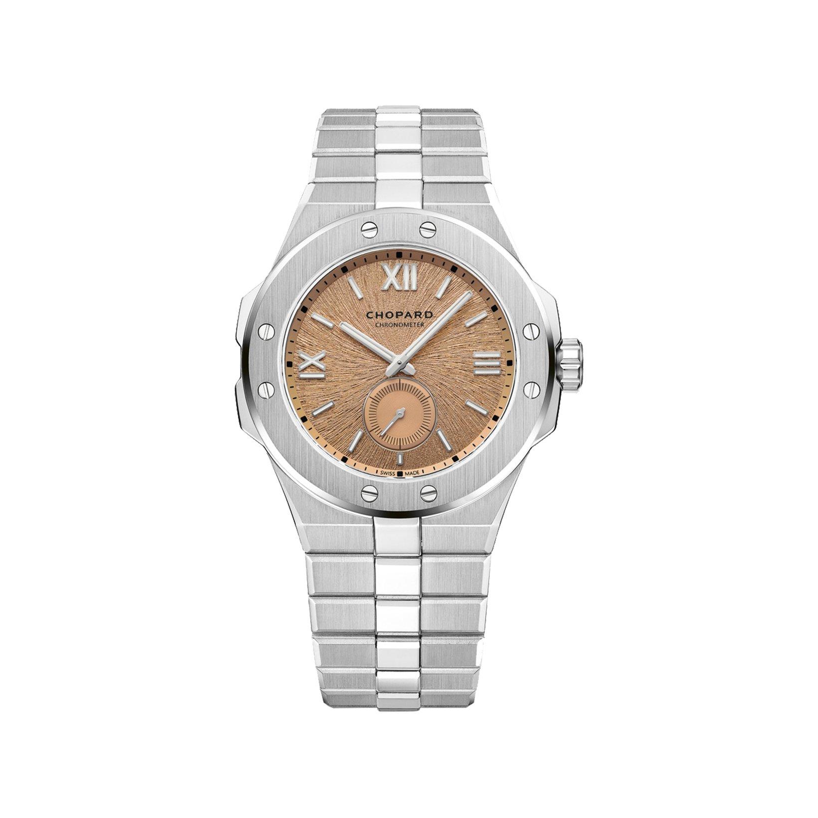 Chopard Alpine Eagle Automatic 41 mm Stainless Steel Watch  Salmon Galvanic Dial  Stainless Steel Bracelet