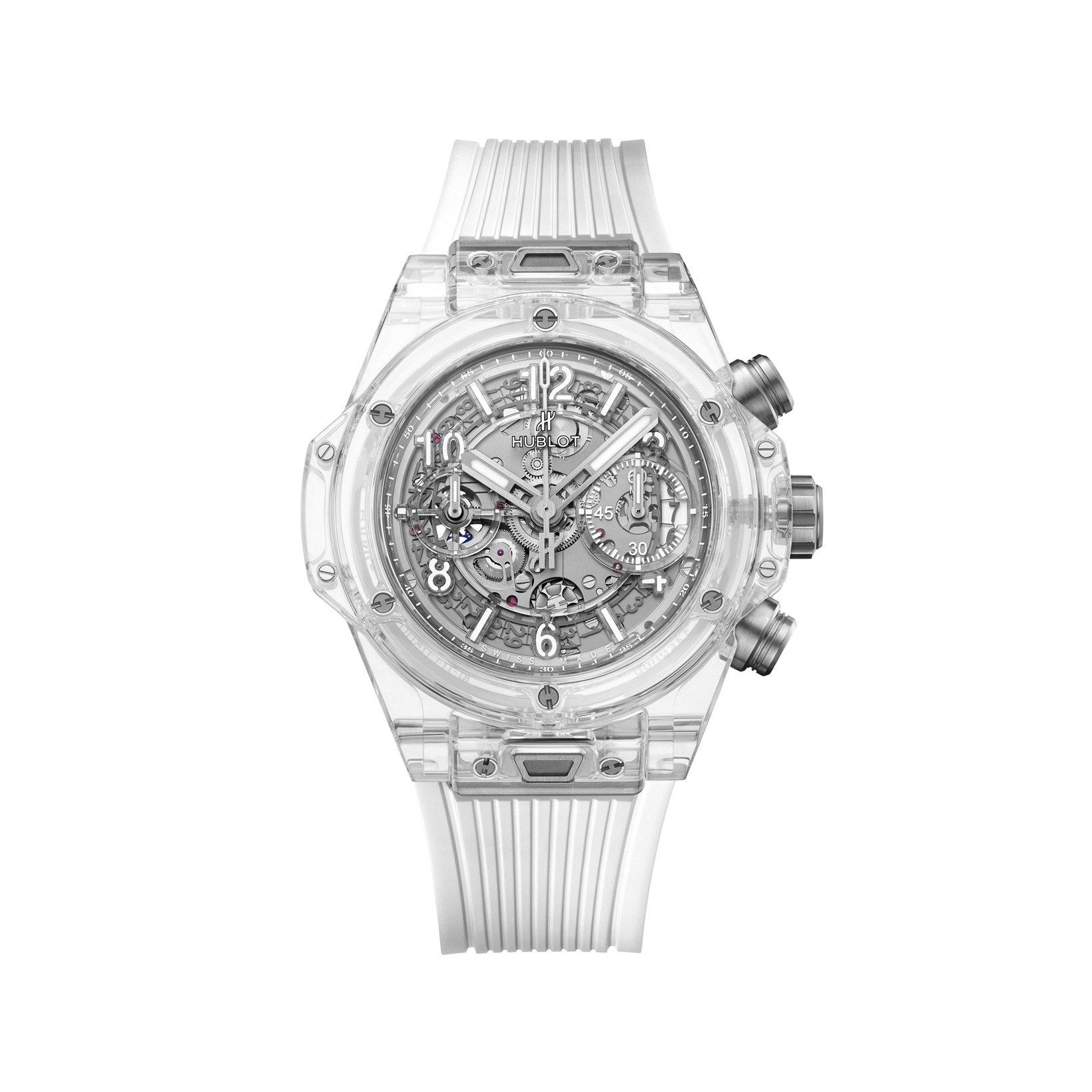 Hublot Big Bang Unico Sapphire Automatic 42 mm Sapphire Watch  Sapphire Dial   Rubber Strap