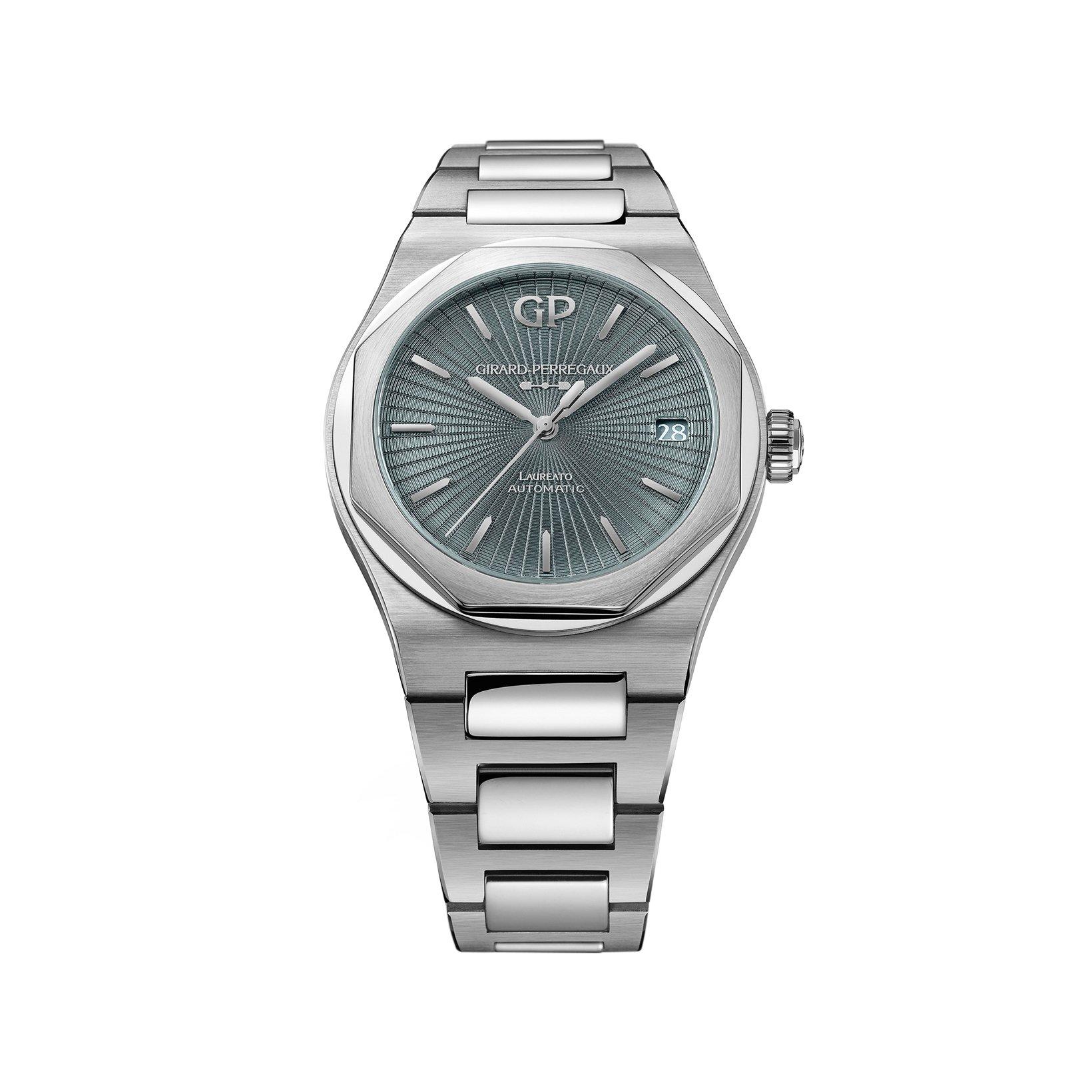 Girard Perregaux Laureato  Automatic 42 mm Stainless Steel Watch  Grey Dial  Stainless Steel Bracelet