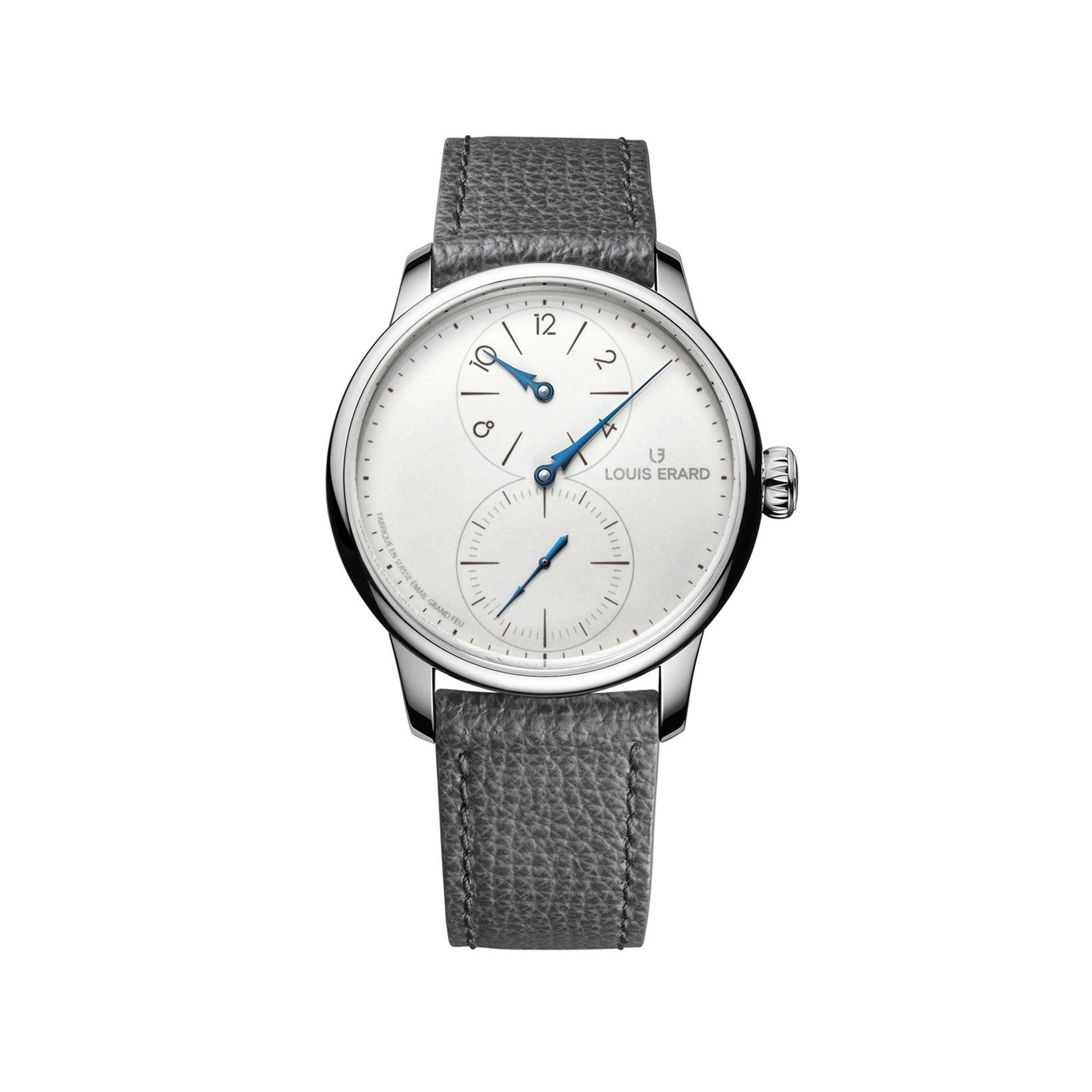 Louis Erard Noirmont Metiers D'Art Regulator Automatic 39 mm Stainless Steel Watch  Beige Dial   Leather Strap