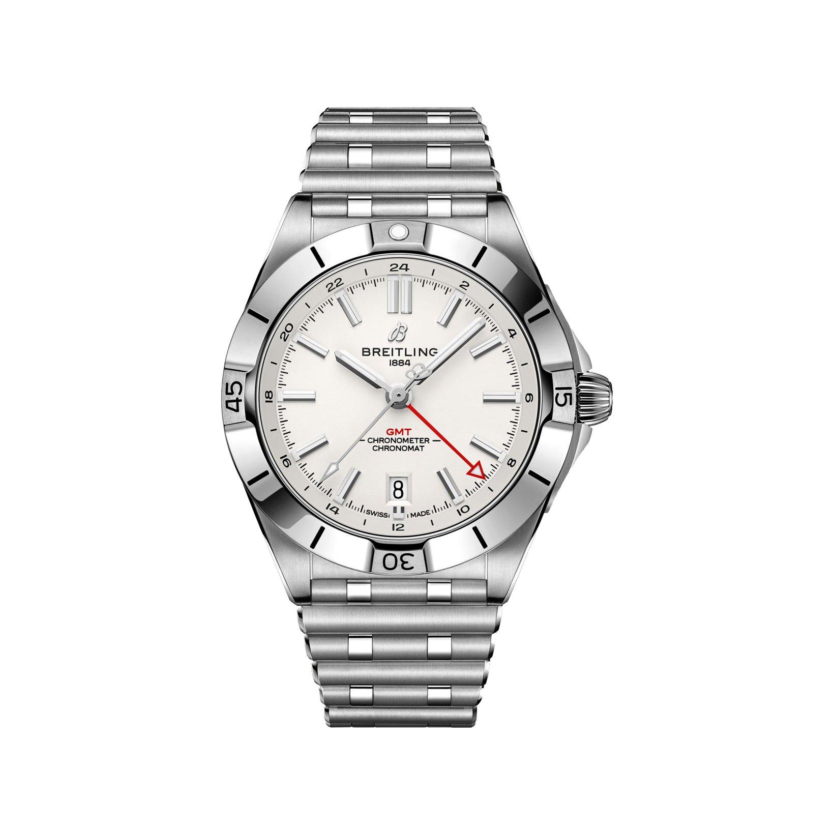Breitling Chronomat B32 Automatic 40 mm Stainless Steel Watch  White Dial  Stainless Steel Bracelet