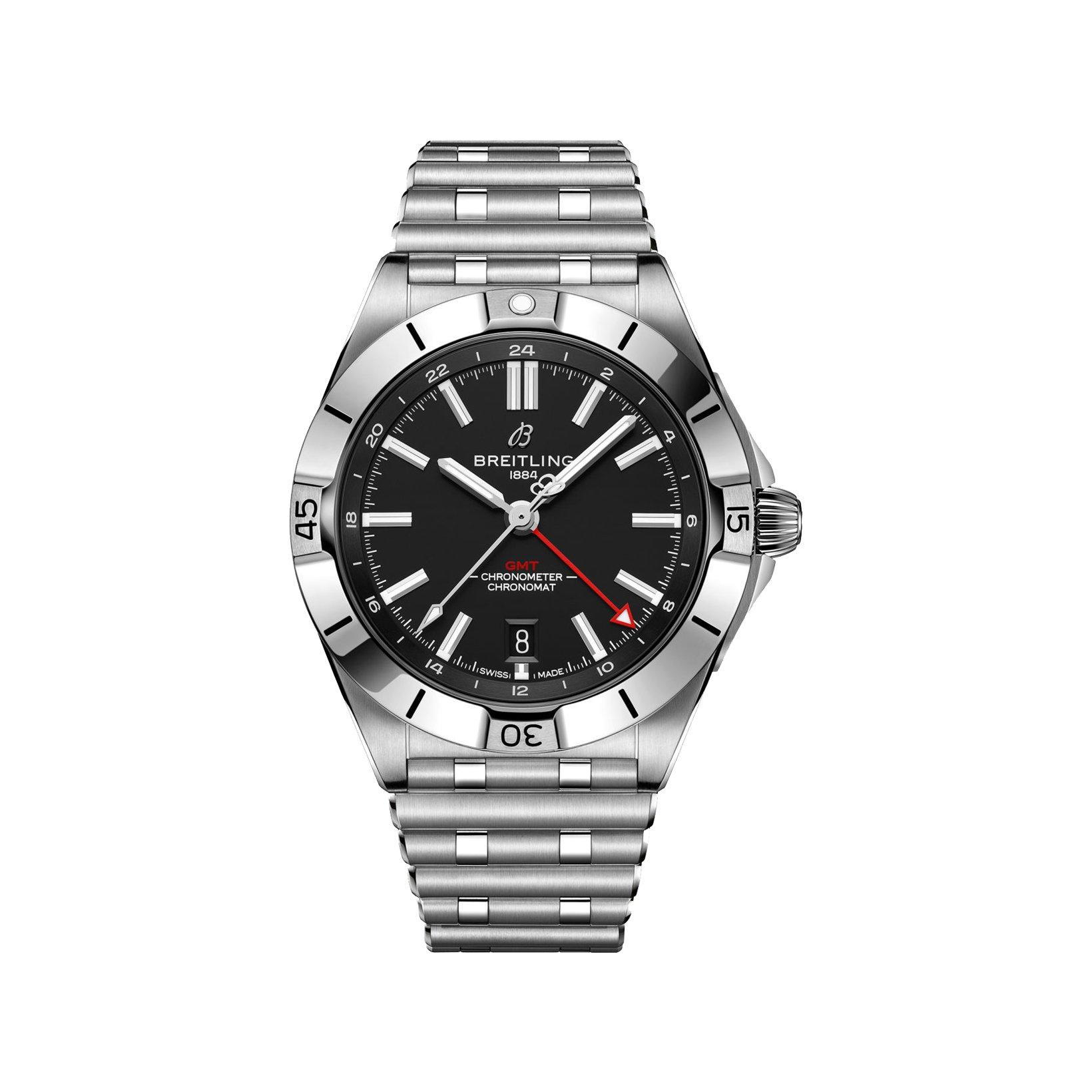 Breitling Chronomat B32 Automatic 40 mm Stainless Steel Watch  Black Dial  Stainless Steel Bracelet