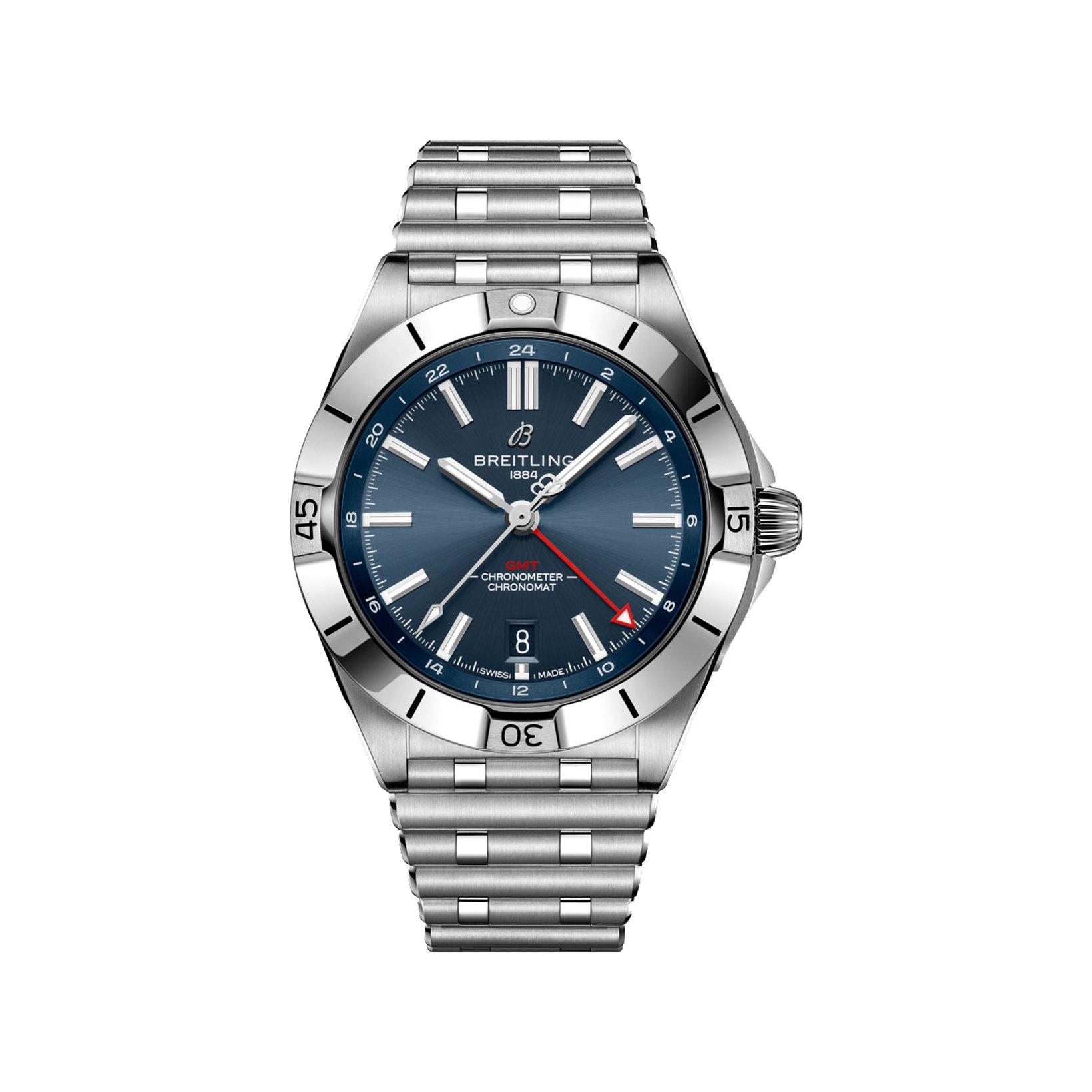 Breitling Chronomat B32 Automatic 40 mm Stainless Steel Watch  Blue Dial  Stainless Steel Bracelet