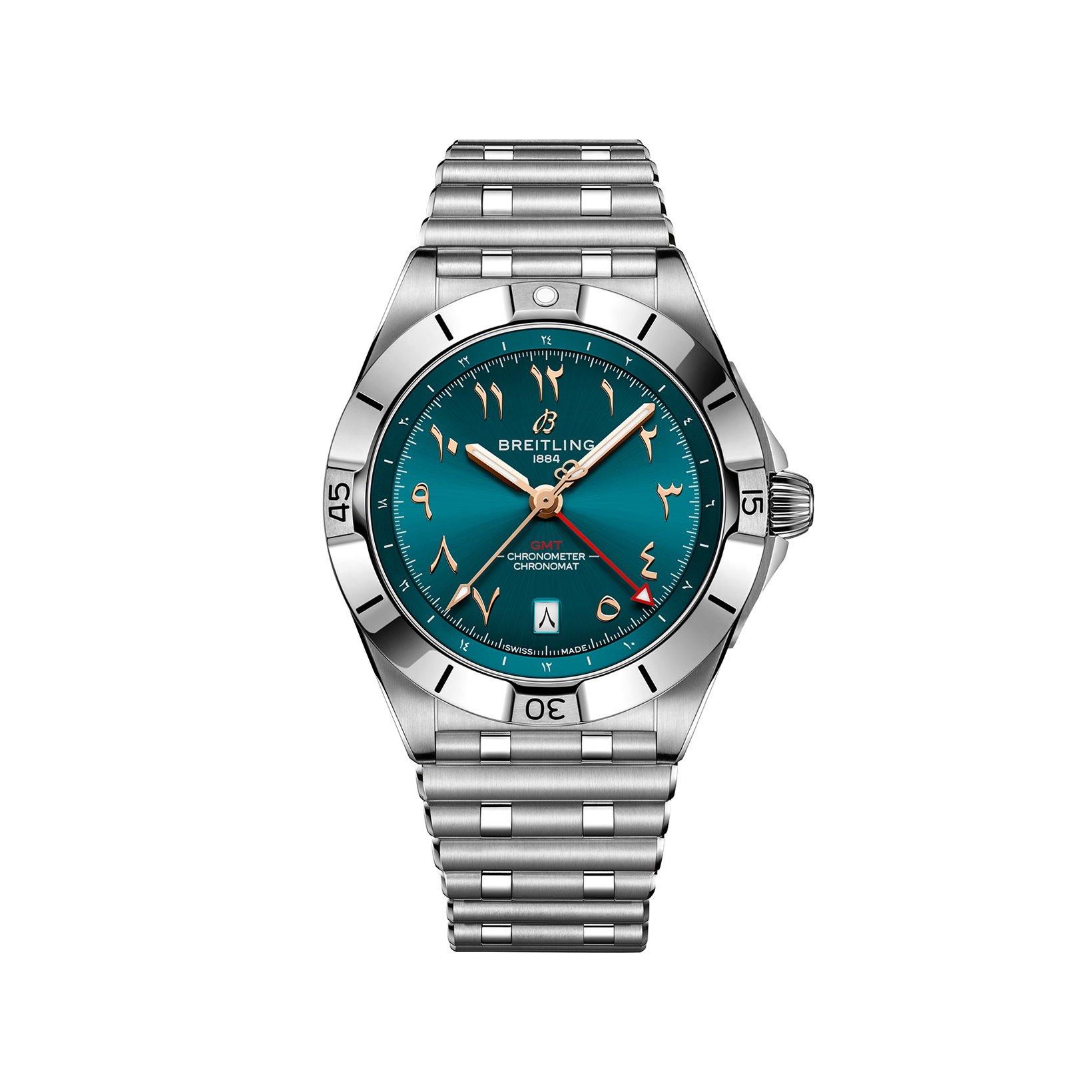Breitling Chronomat B32 Automatic 40 mm Stainless Steel Watch  Turquoise Dial  Stainless Steel Bracelet