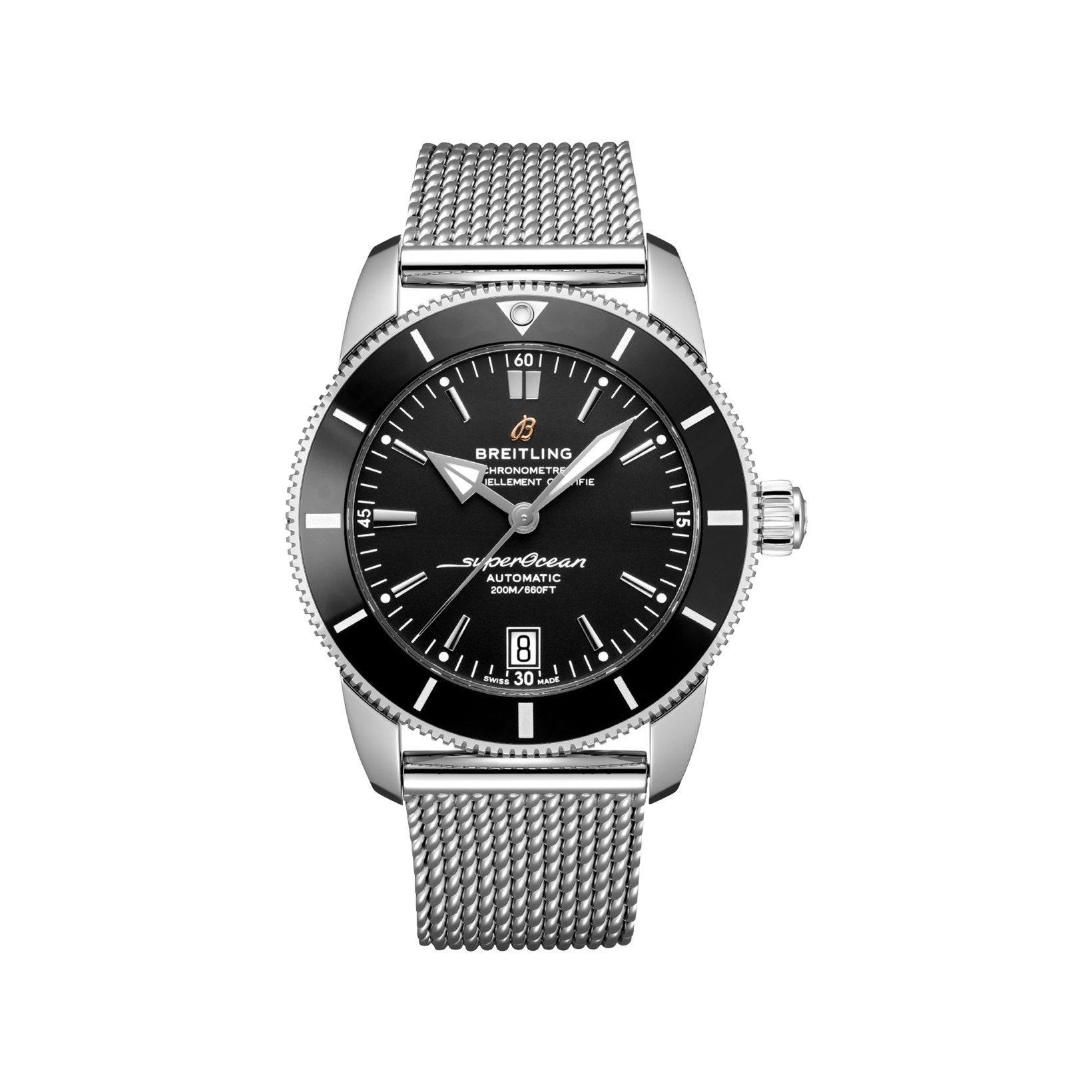 Breitling Superocean Heritage B20 Automatic 42 mm Stainless Steel Watch  Black Dial  Stainless Steel Bracelet