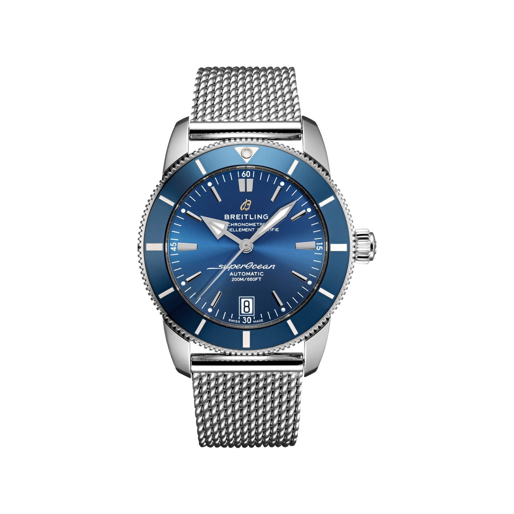 Breitling Superocean B20 Automatic 42 mm Stainless Steel Watch  Blue Dial  Stainless Steel Bracelet