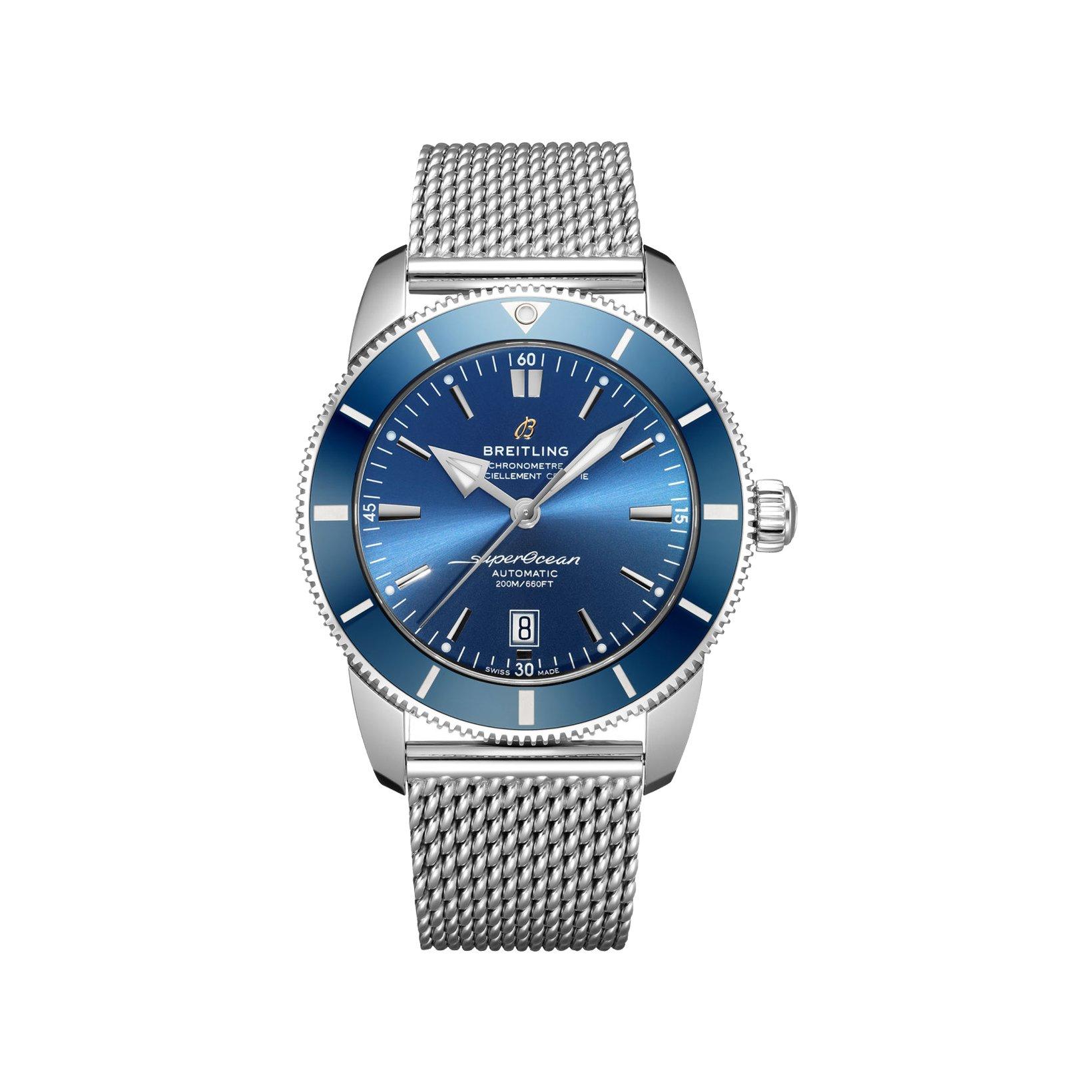 Breitling Superocean Heritage B20 Automatic 46 mm Stainless Steel Watch  Blue Dial  Stainless Steel Bracelet
