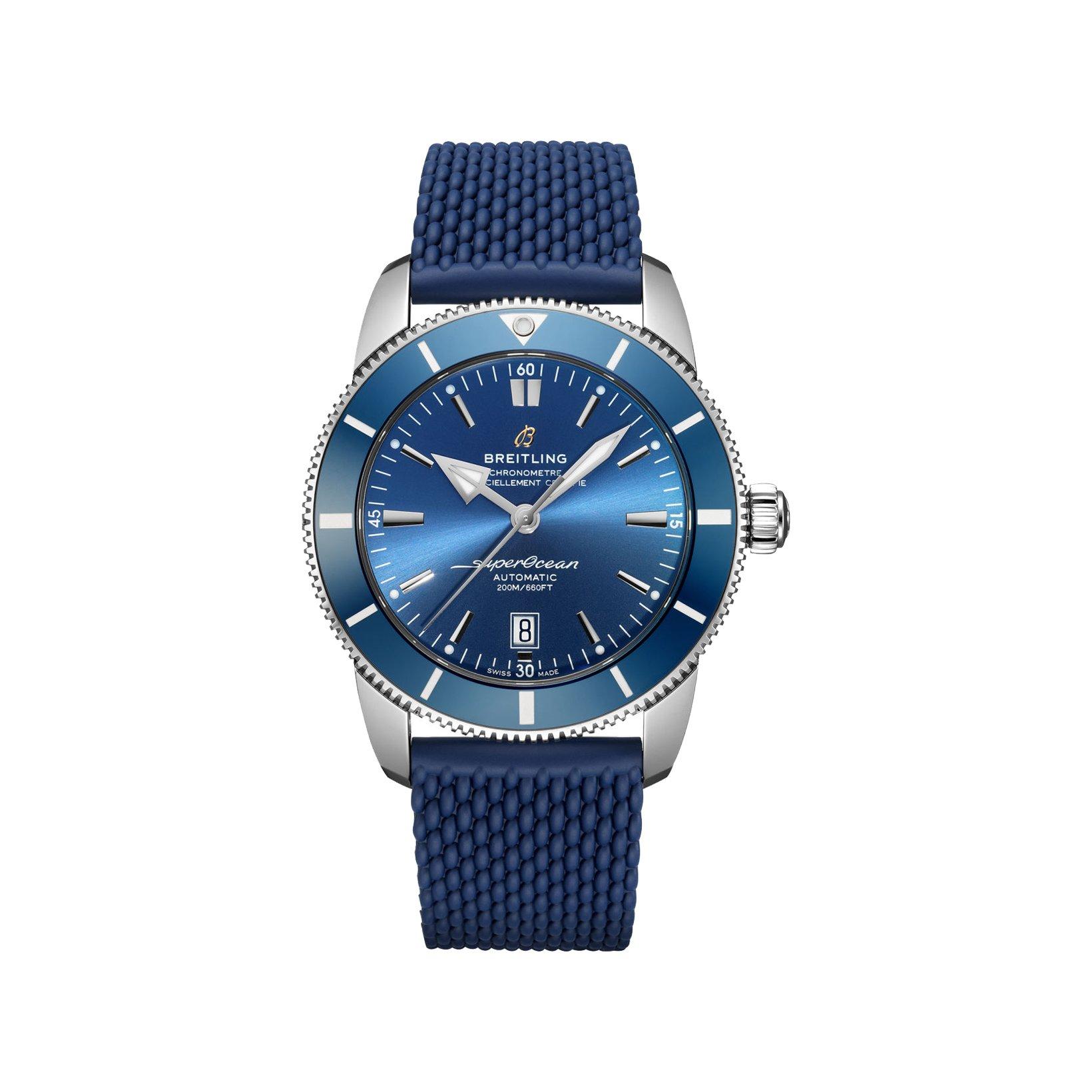 Breitling Superocean Heritage B20 Automatic 46 mm Stainless Steel Watch  Blue Dial   Rubber Strap