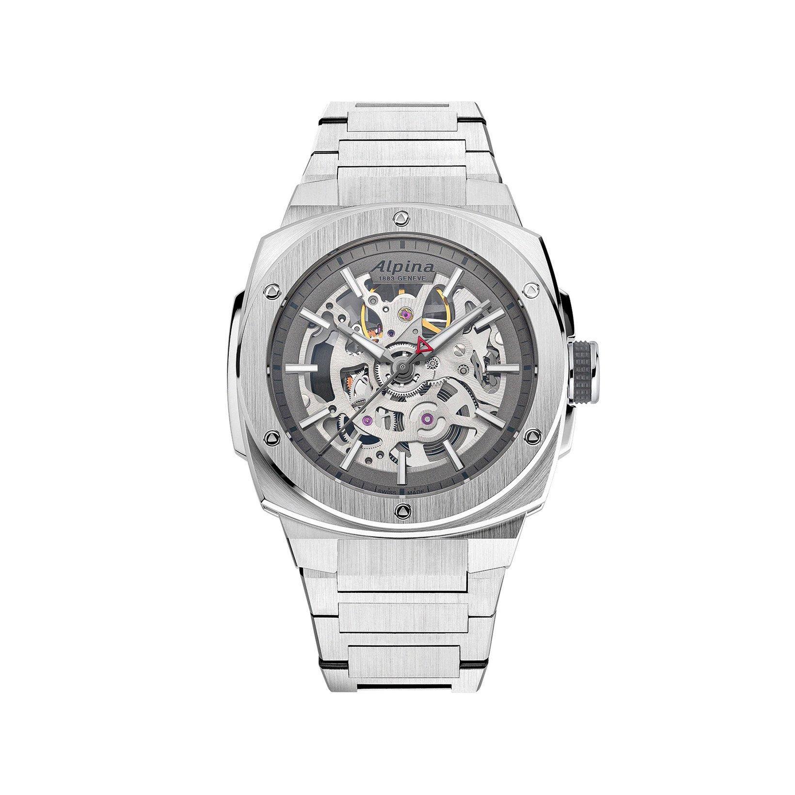 Alpina Alpiner Extreme Skeleton Automatic 39x40.5 mm Stainless Steel Watch  Grey Dial  Stainless Steel Bracelet