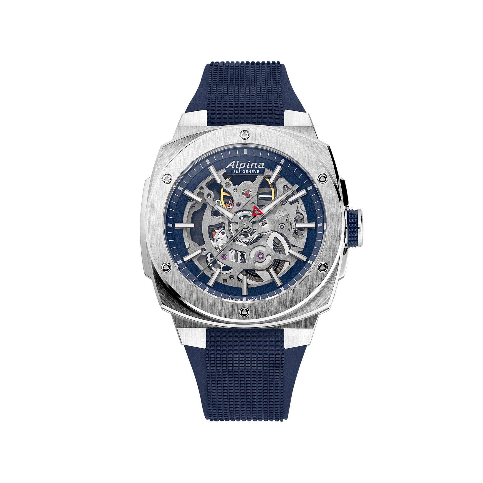 Alpina Alpiner Extreme Skeleton Automatic 39x40.5 mm Stainless Steel Watch  Blue Dial   Rubber Strap
