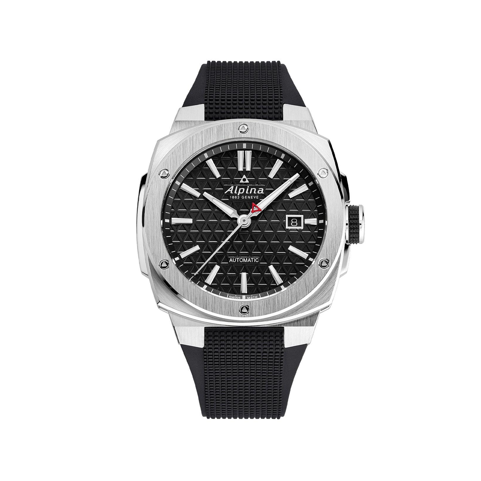 Alpina Alpiner Extreme Automatic 41x42.5 mm Stainless Steel Watch  Black Dial   Rubber Strap