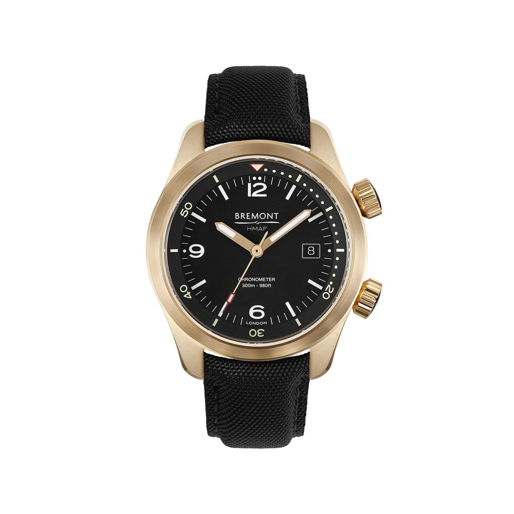Bremont Altitude Argonaut Bronze Automatic 42 mm Bronze Watch  Black Dial   Fabric Strap