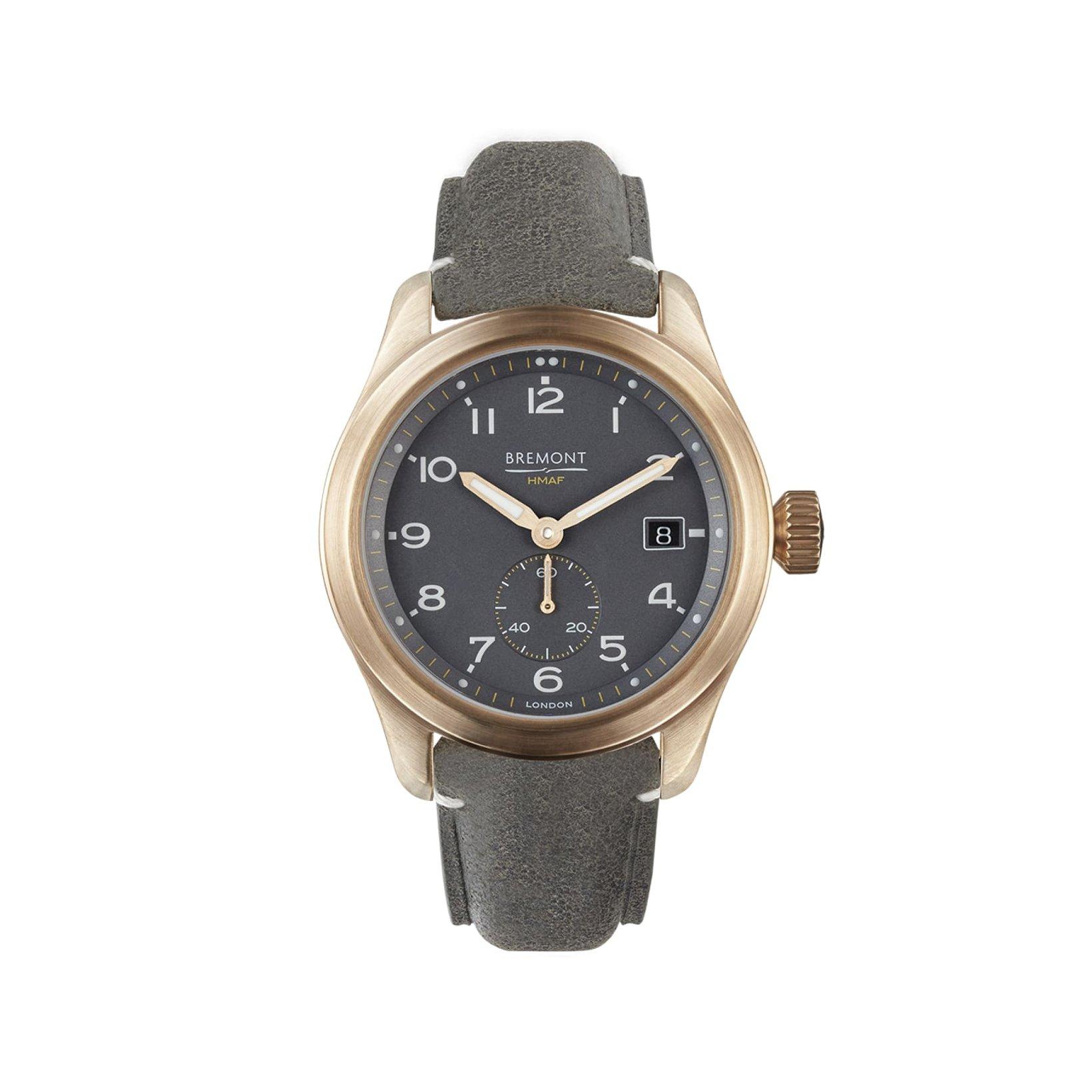 Bremont Altitude Broadsword Bronze Automatic 40 mm Bronze Watch  Grey Dial   Leather Strap