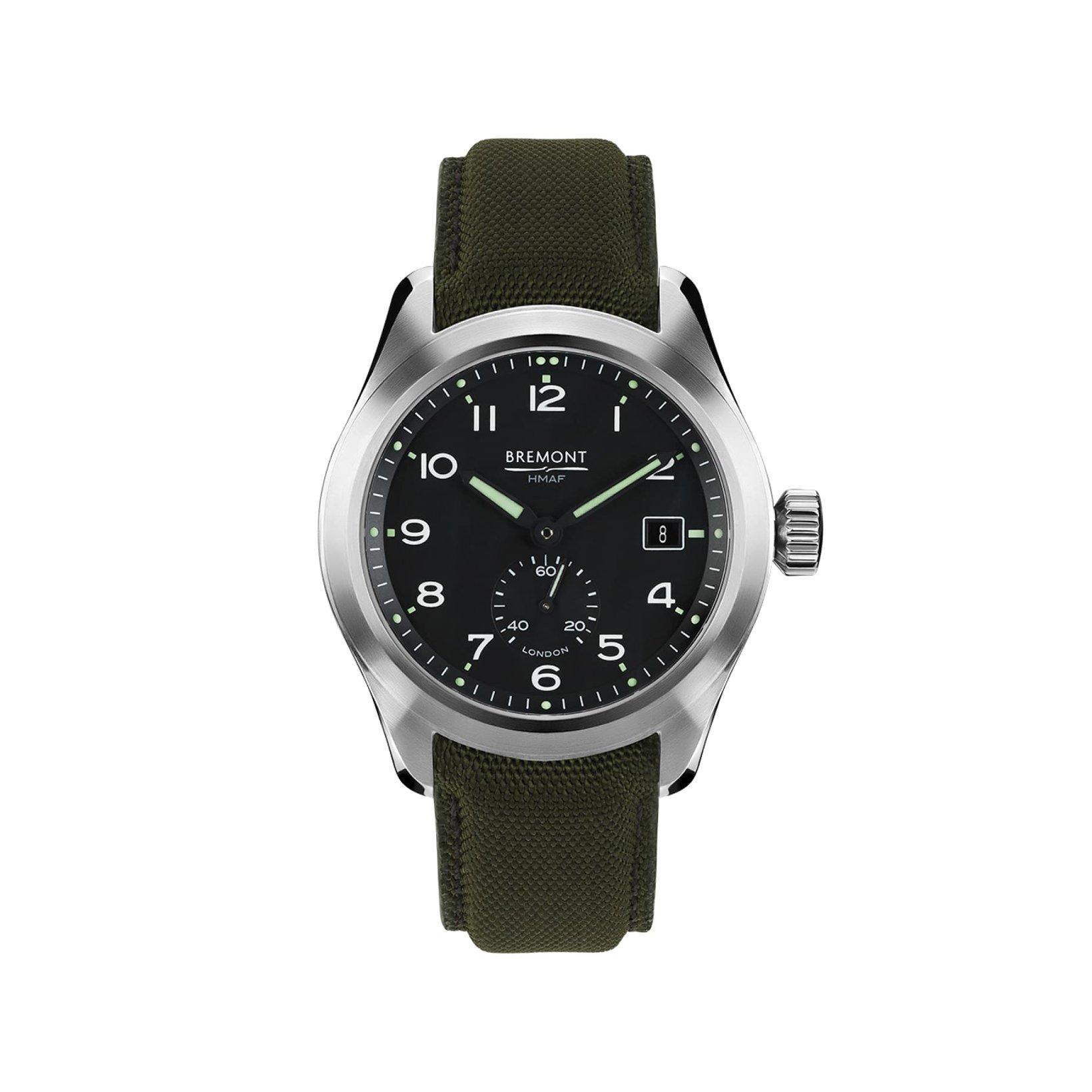 Bremont Altitude Broadsword Automatic 40 mm Stainless Steel Watch  Black Dial   Fabric Strap