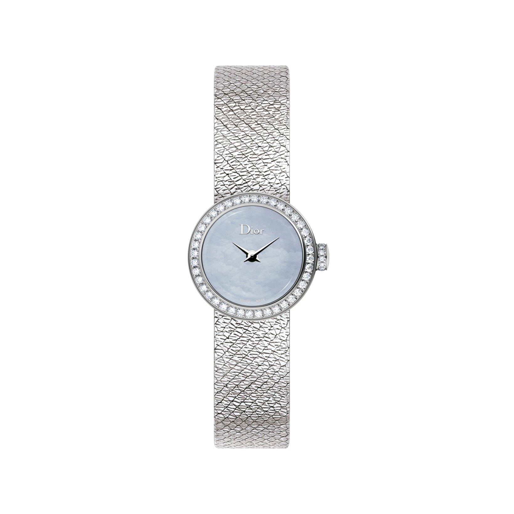 Christian Dior La Mini De Dior La Mini D De Dior Satine Quartz 19 mm Stainless Steel Watch  Grey Dial  Stainless Steel Bracelet