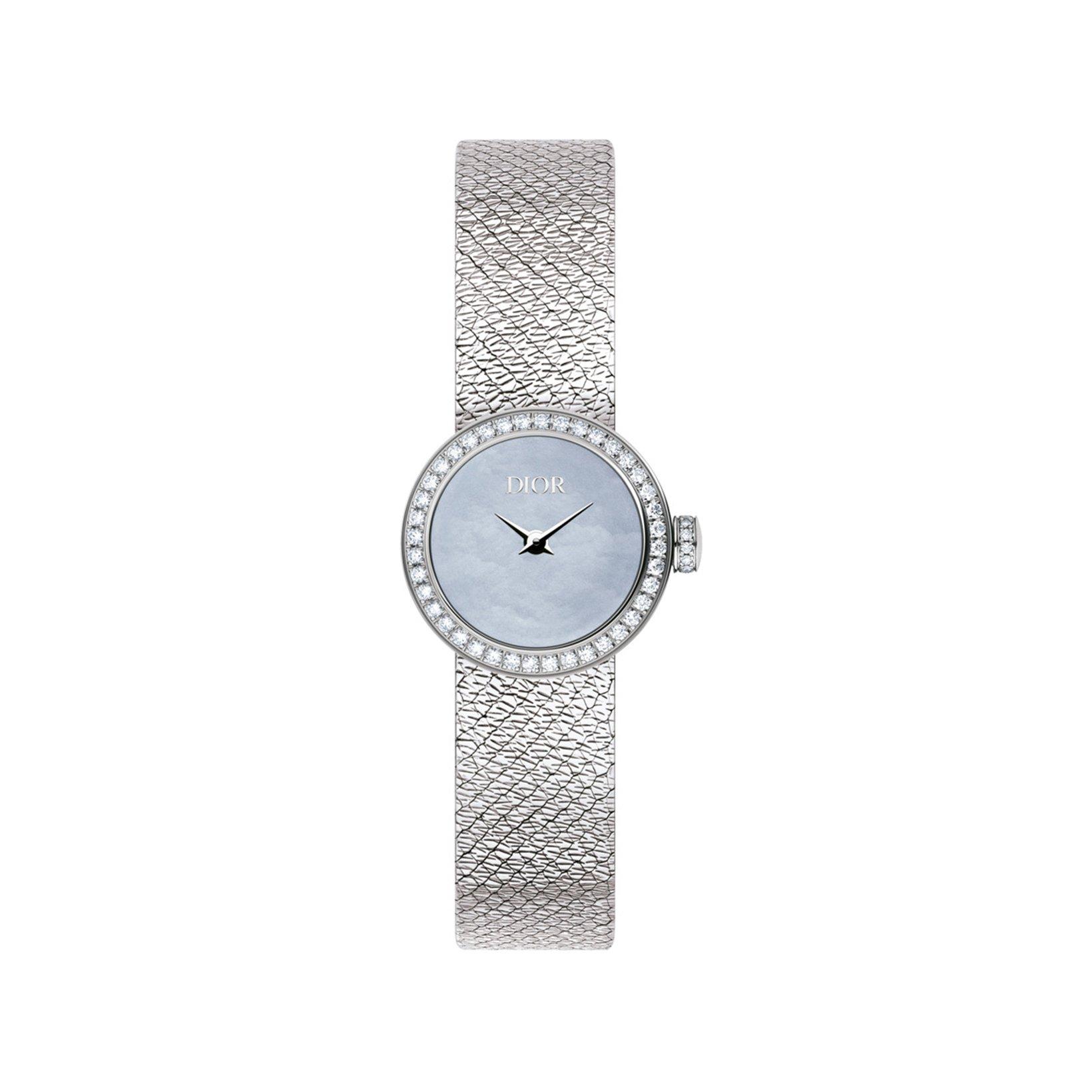 Christian Dior La Mini De Dior La Mini D De Dior Satine Quartz 19 mm Stainless Steel Watch  Grey Dial  Stainless Steel Bracelet