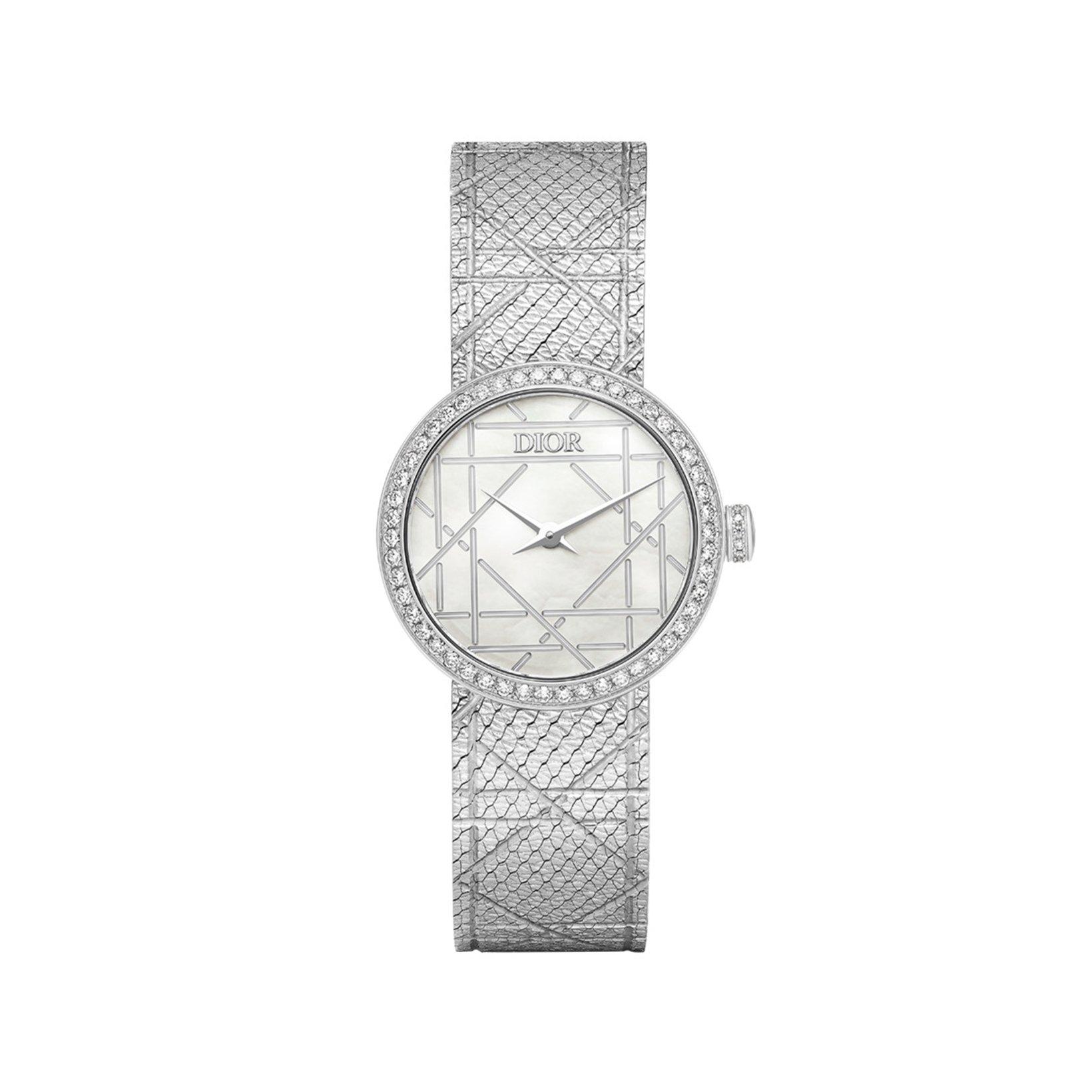 Christian Dior La D My Dior Quartz 25 mm Stainless Steel Watch  White Dial  Stainless Steel Bracelet