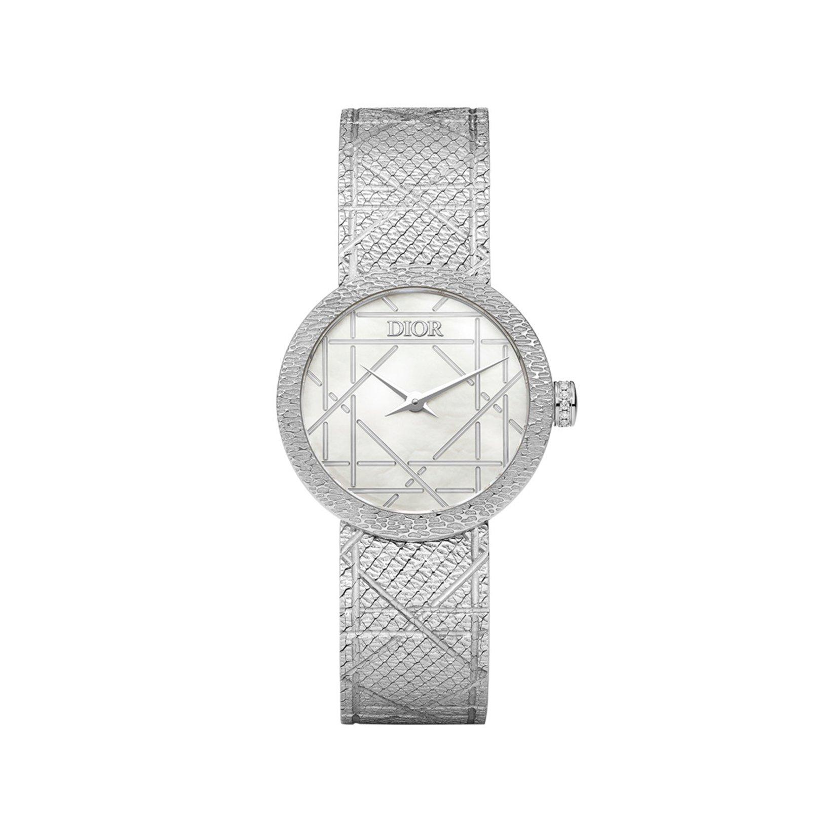 Christian Dior La D My Dior Quartz 25 mm Stainless Steel Watch  White Dial  Stainless Steel Bracelet