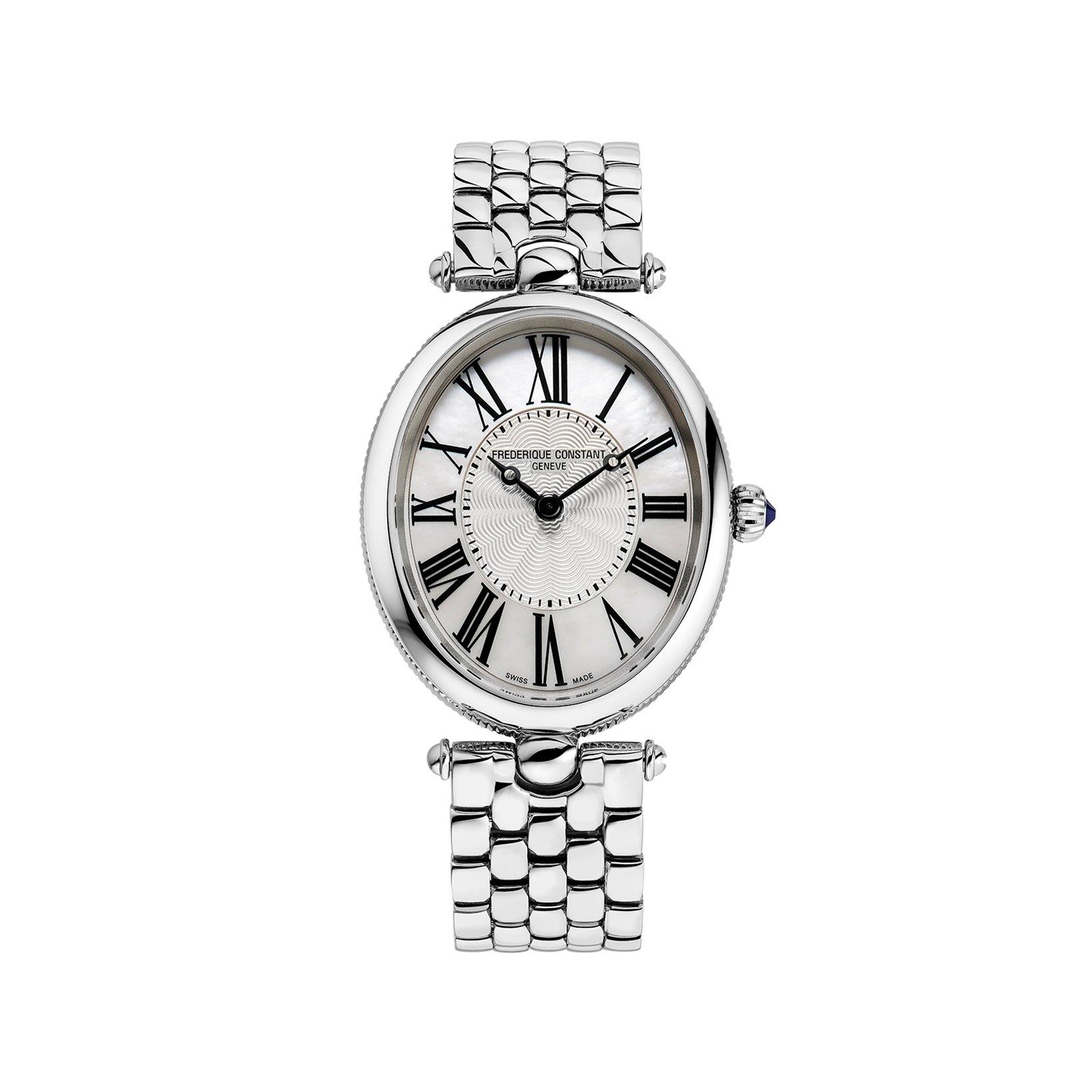 Frederique Constant Classics Art Deco Quartz 30x25 mm Stainless Steel Watch  Silver Dial  Stainless Steel Bracelet