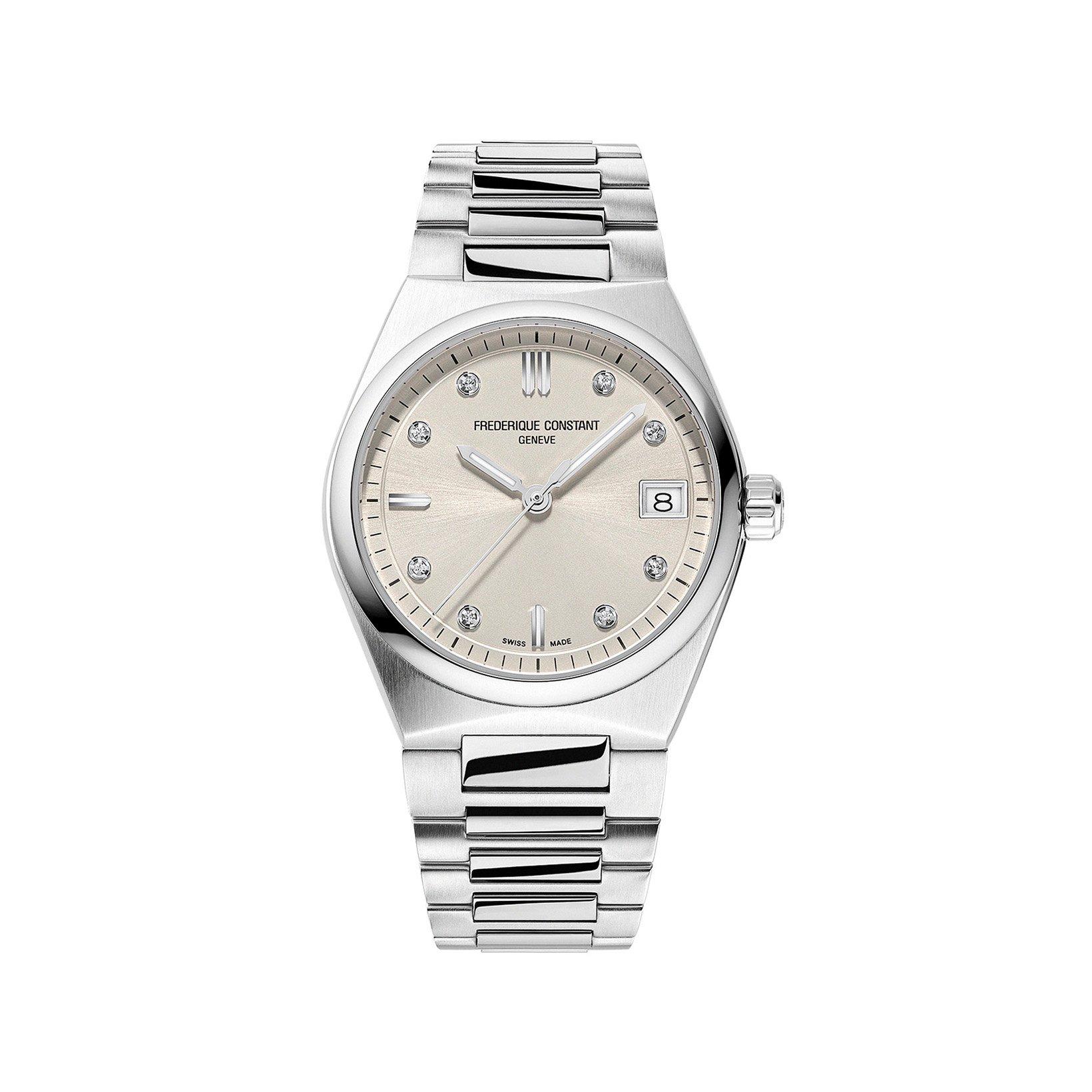 Frederique Constant Highlife  Quartz 31 mm Stainless Steel Watch  Silver Dial  Stainless Steel Bracelet