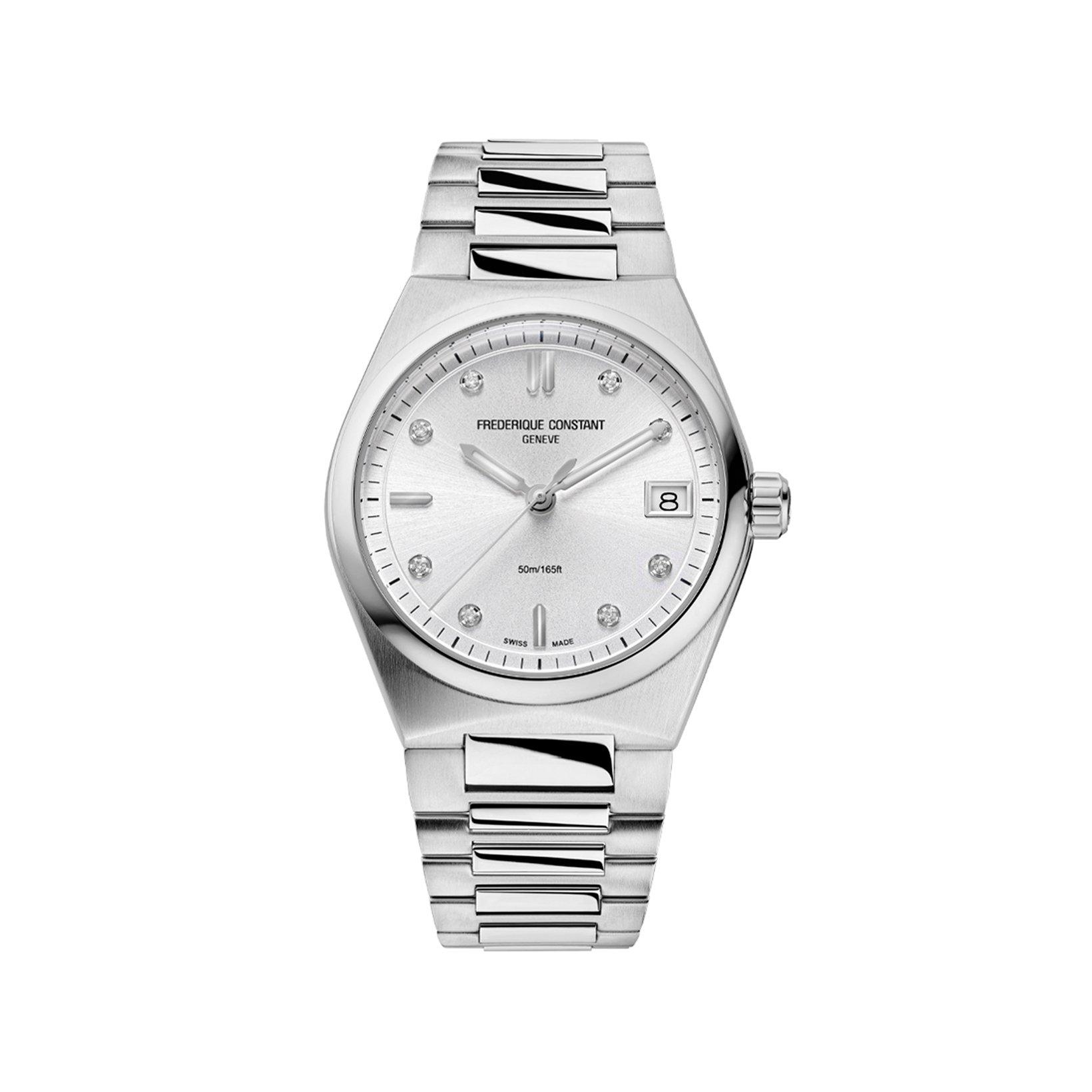 Frederique Constant Highlife  Quartz 31 mm Stainless Steel Watch  Silver Dial  Stainless Steel Bracelet