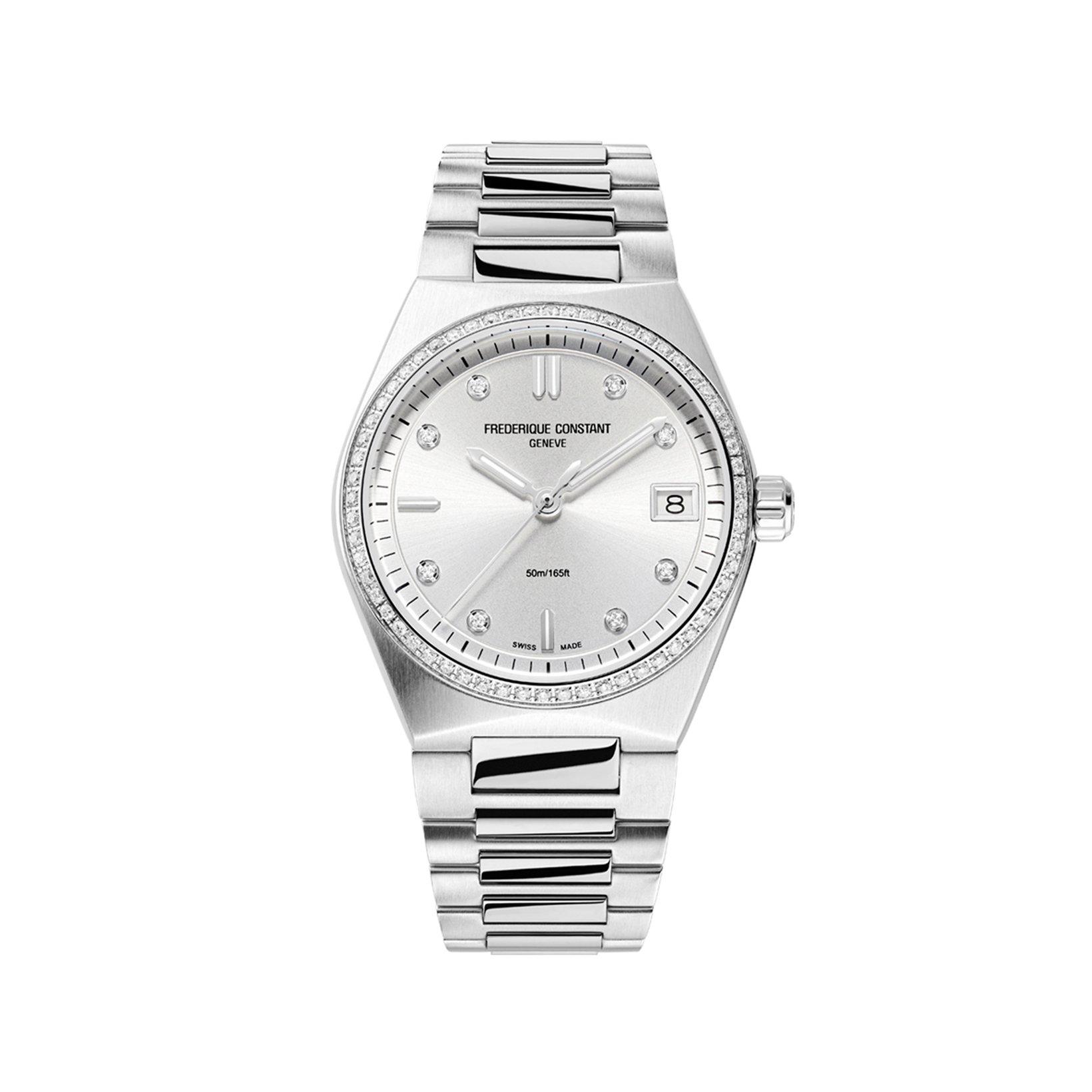 Frederique Constant Highlife  Quartz 31 mm Stainless Steel Watch  Silver Dial  Stainless Steel Bracelet
