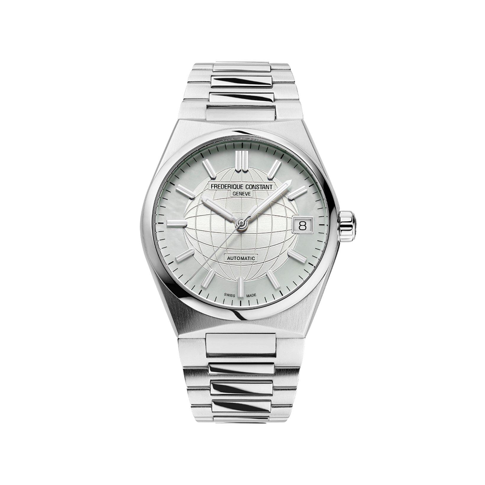 Frederique Constant Highlife  Automatic 34 mm Stainless Steel Watch  Silver Dial  Stainless Steel Bracelet