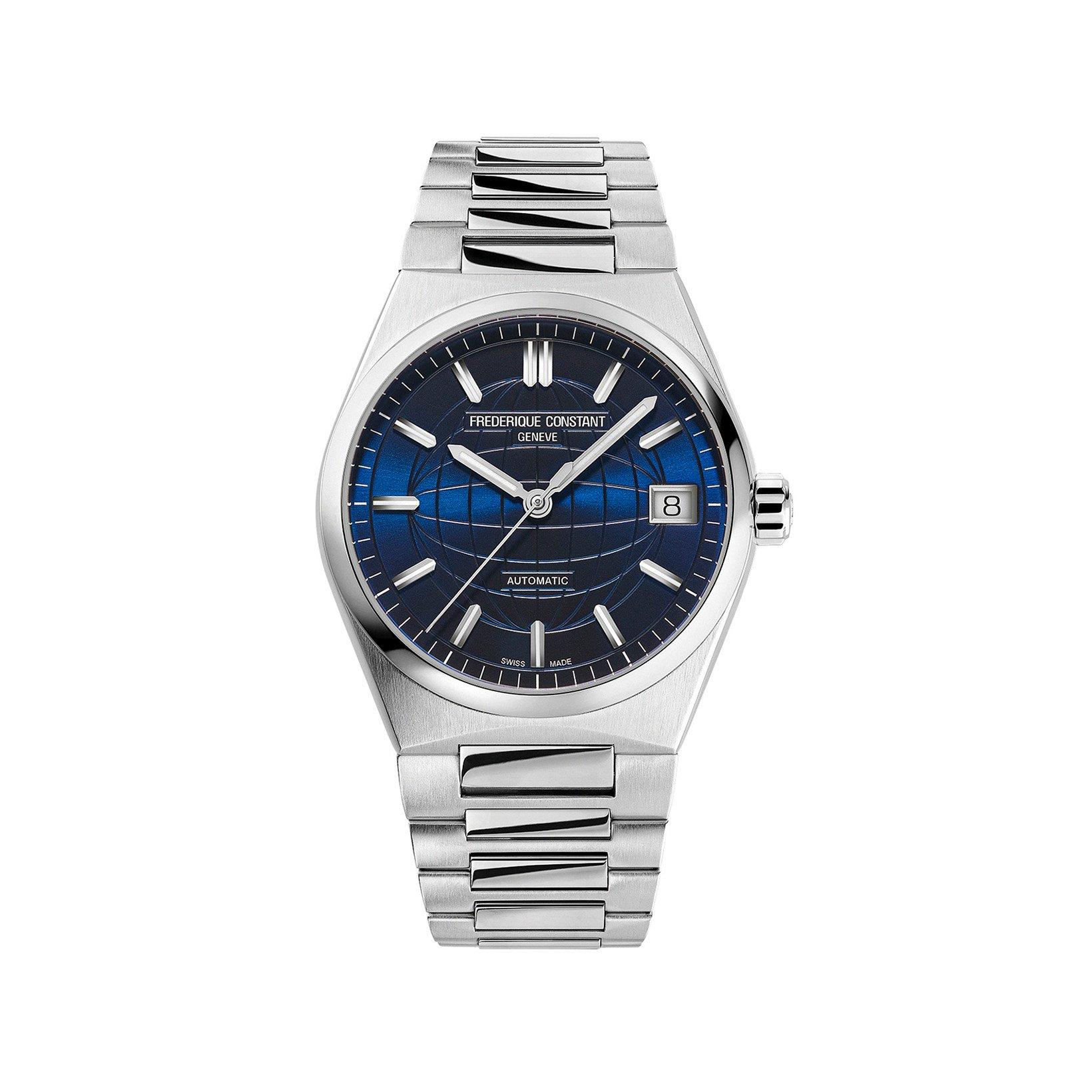 Frederique Constant Highlife  Automatic 34 mm Stainless Steel Watch  Blue Dial  Stainless Steel Bracelet