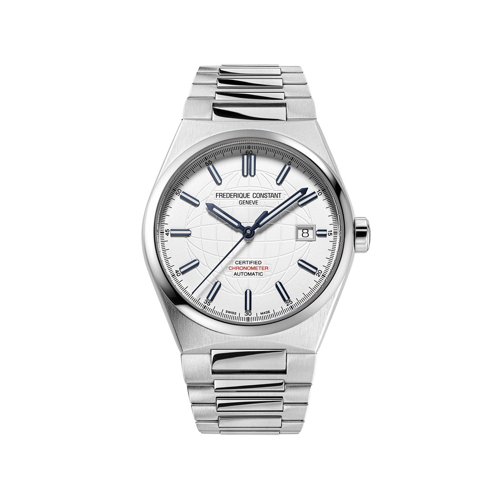 Frederique Constant Highlife Cosc Automatic 39 mm Stainless Steel Watch  Silver Dial  Stainless Steel Bracelet