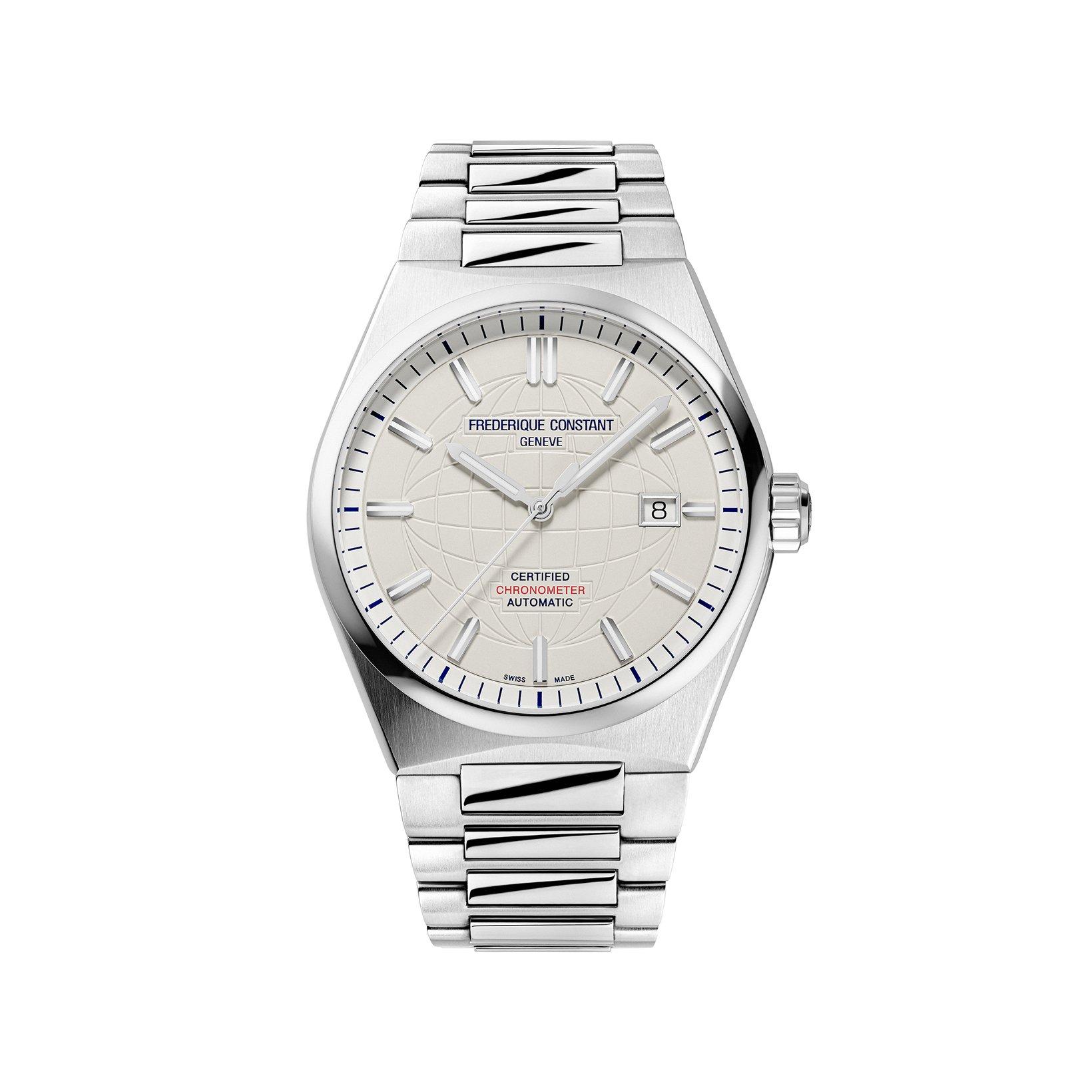 Frederique Constant Highlife Cosc Automatic 41 mm Stainless Steel Watch  Silver Dial  Stainless Steel Bracelet